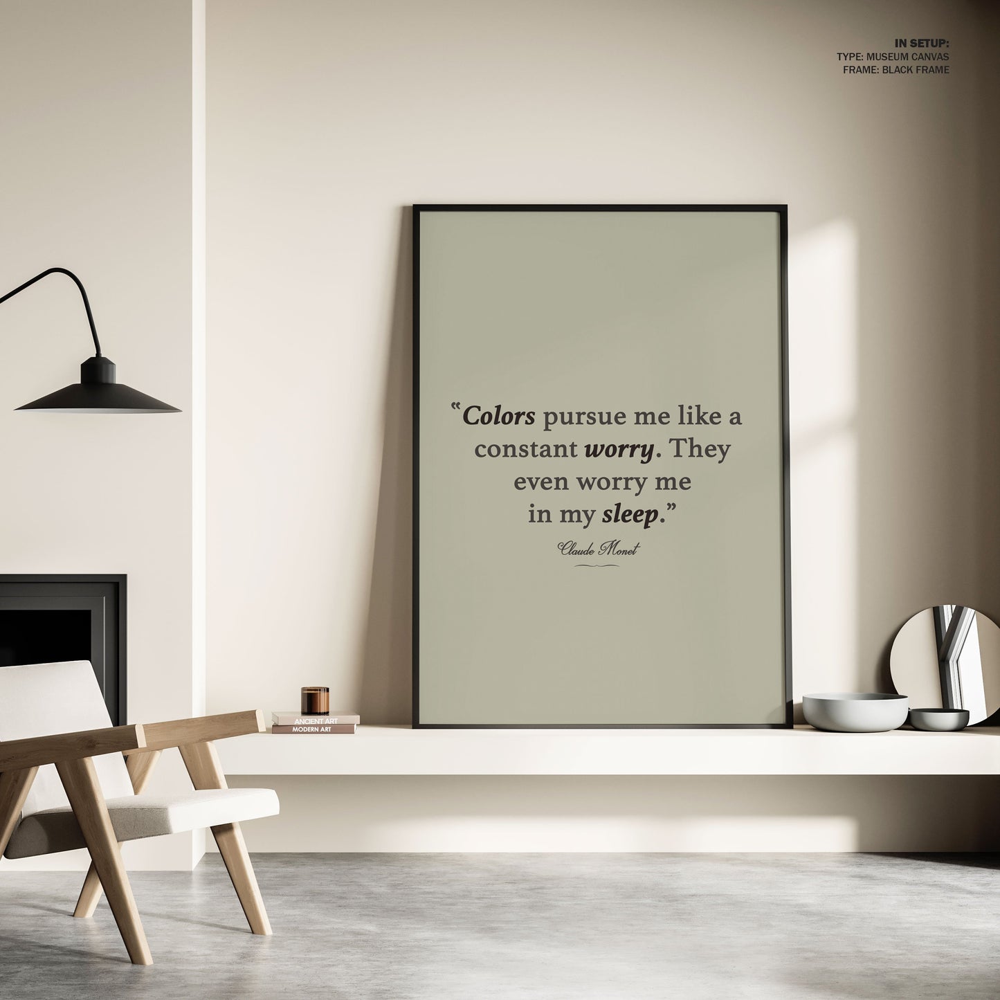 Monet Quote, Motivational Poster