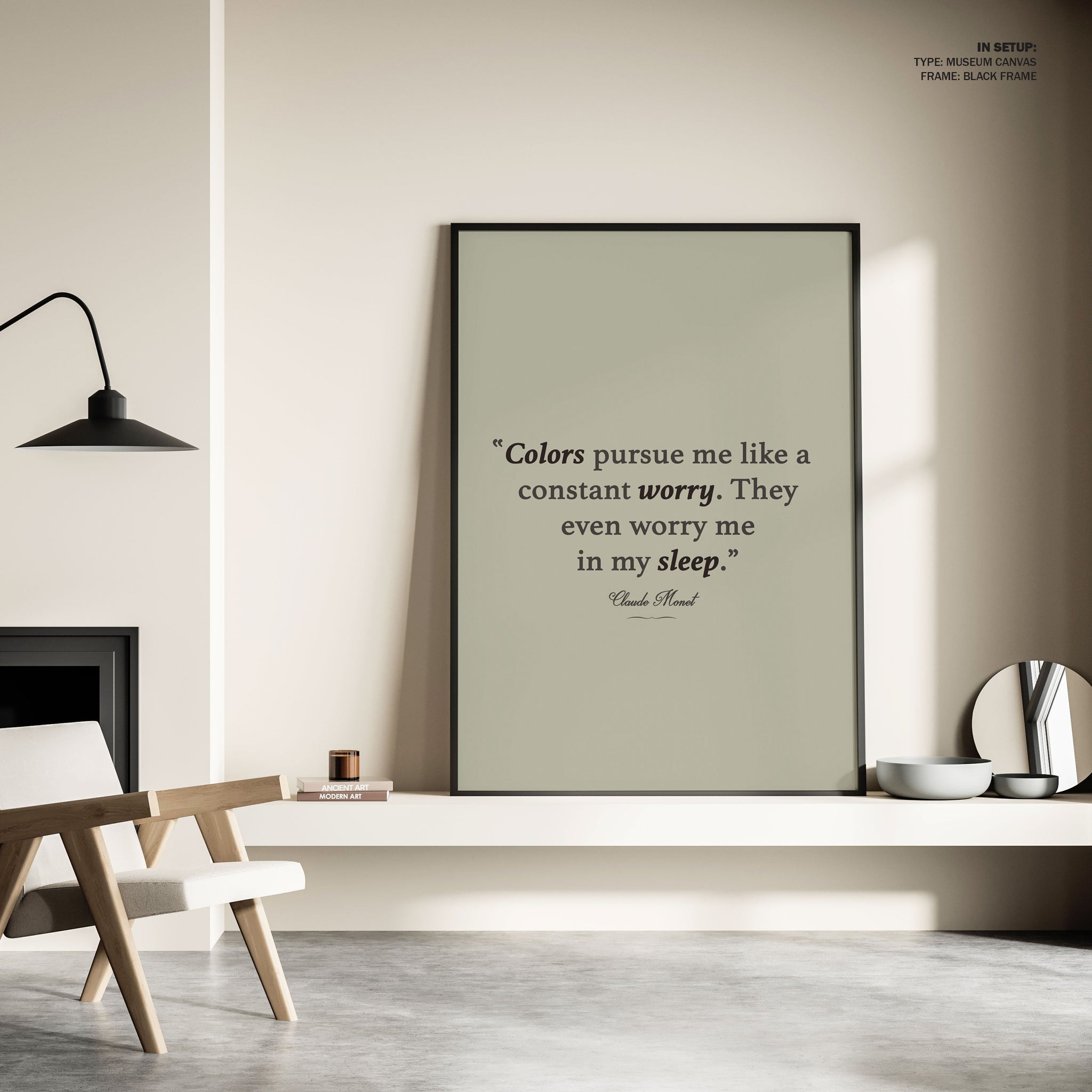 Monet Quote, Motivational Poster