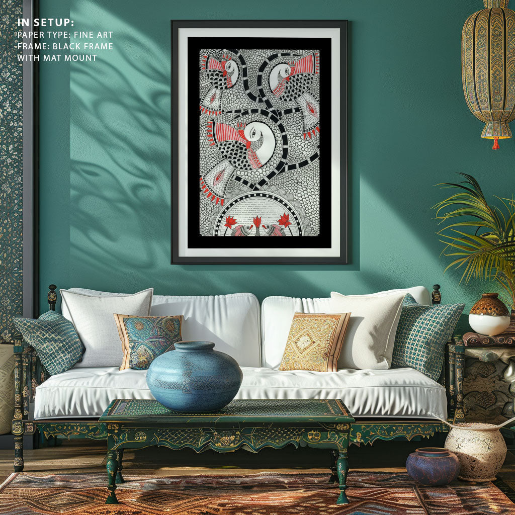 Beauty of Eternity Madhubani Art