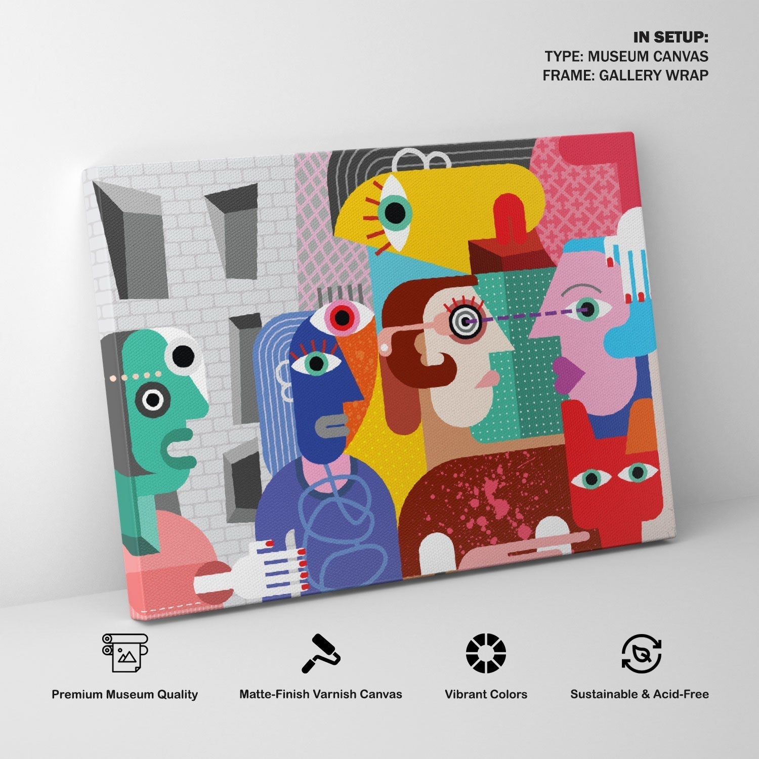 Abstract People, Picasso Painting