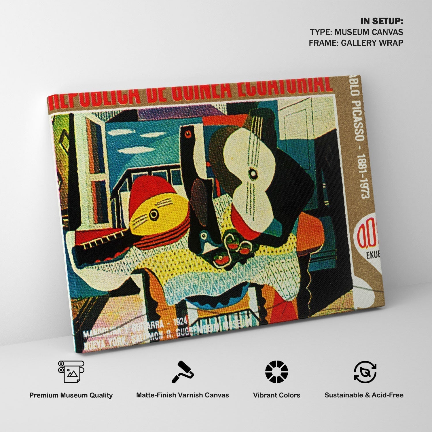 Mandolin and guitar by Picasso, Picasso Painting