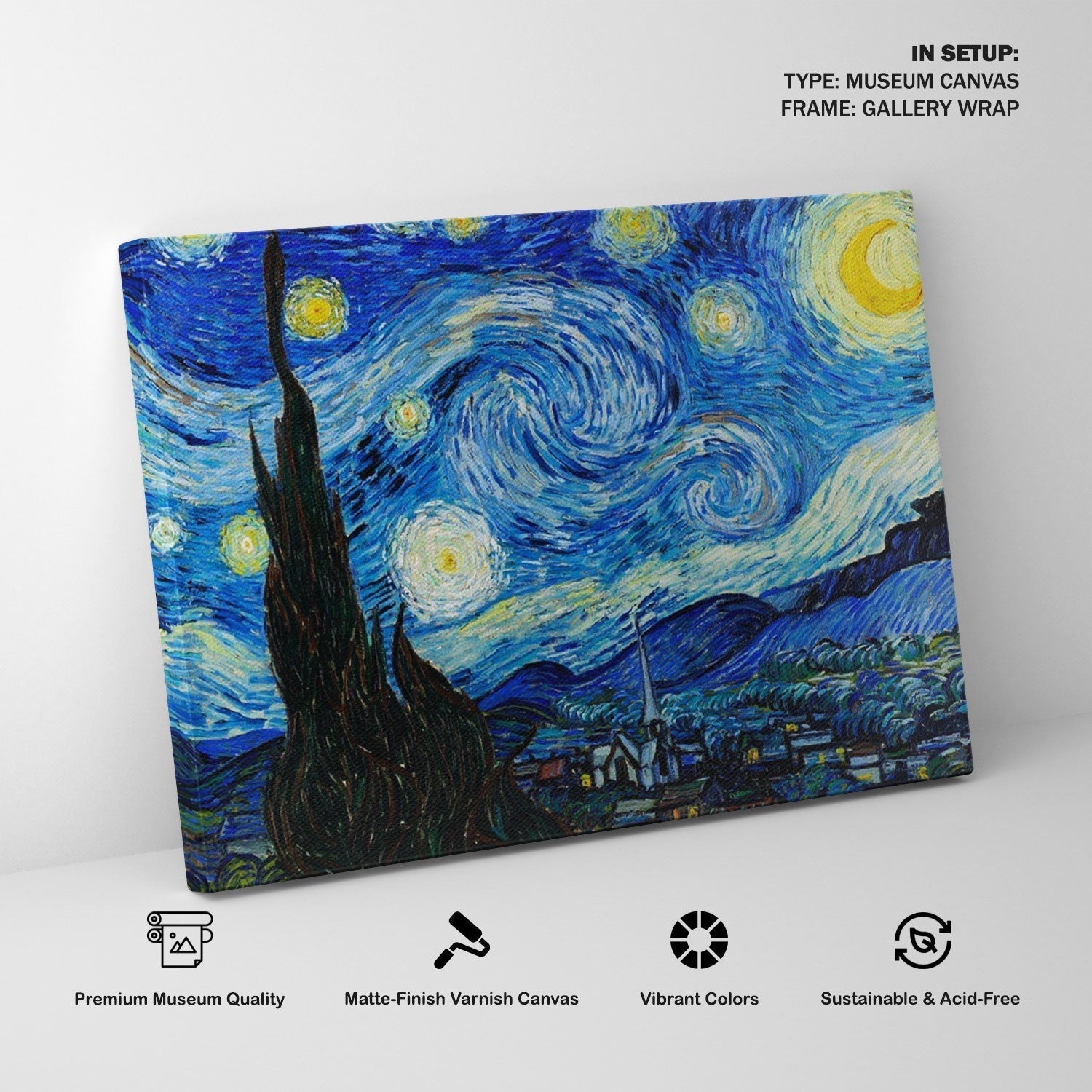 Starry Night, Van Gogh Painting