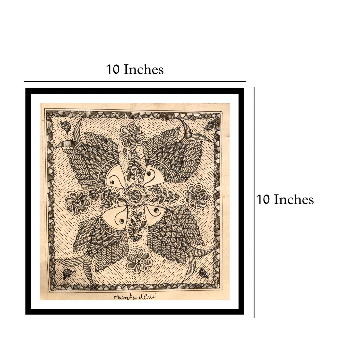 Madhubani Fishes Painting, Madhubani Art