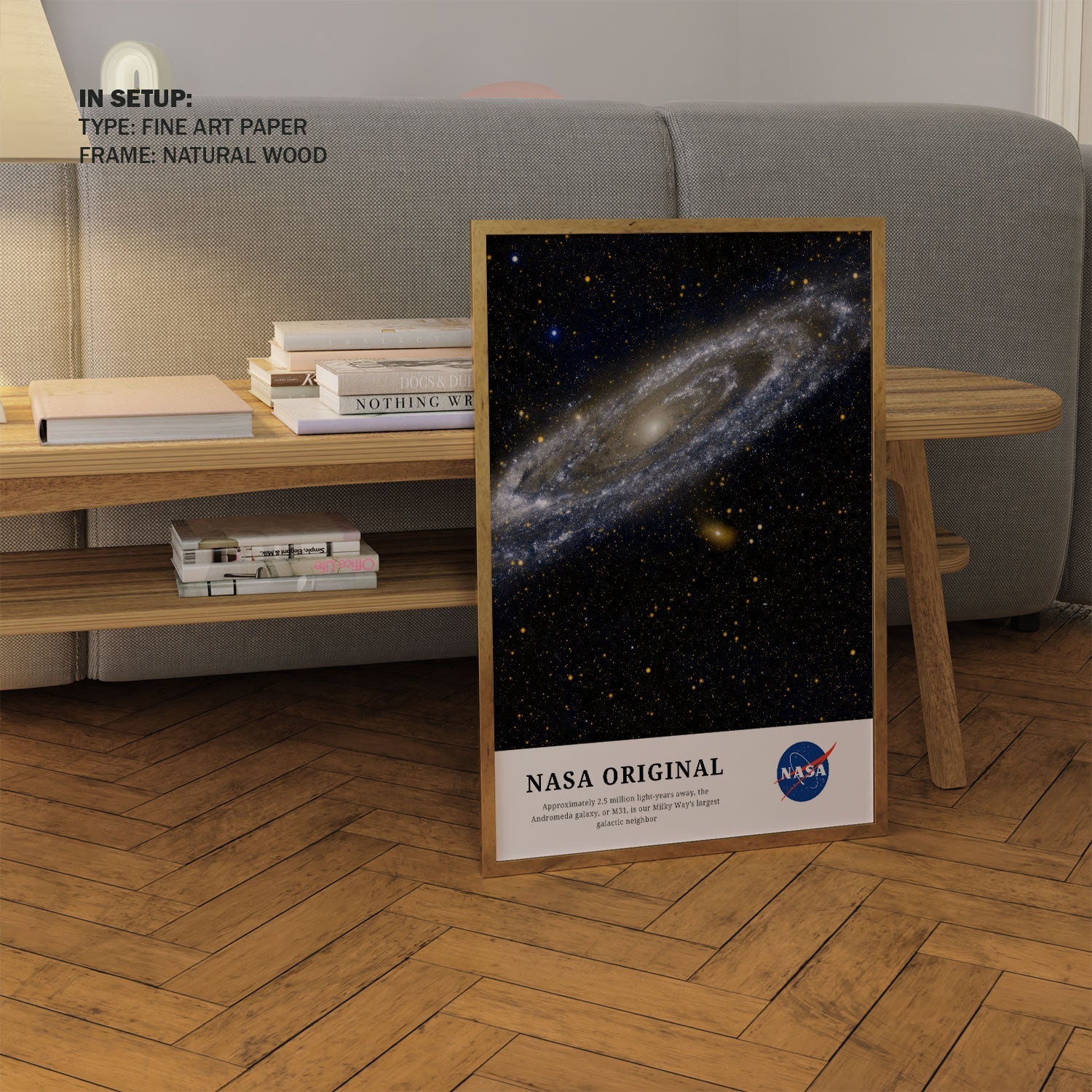 Andromeda-Largest Neighbor Galaxy, NASA Art Posters