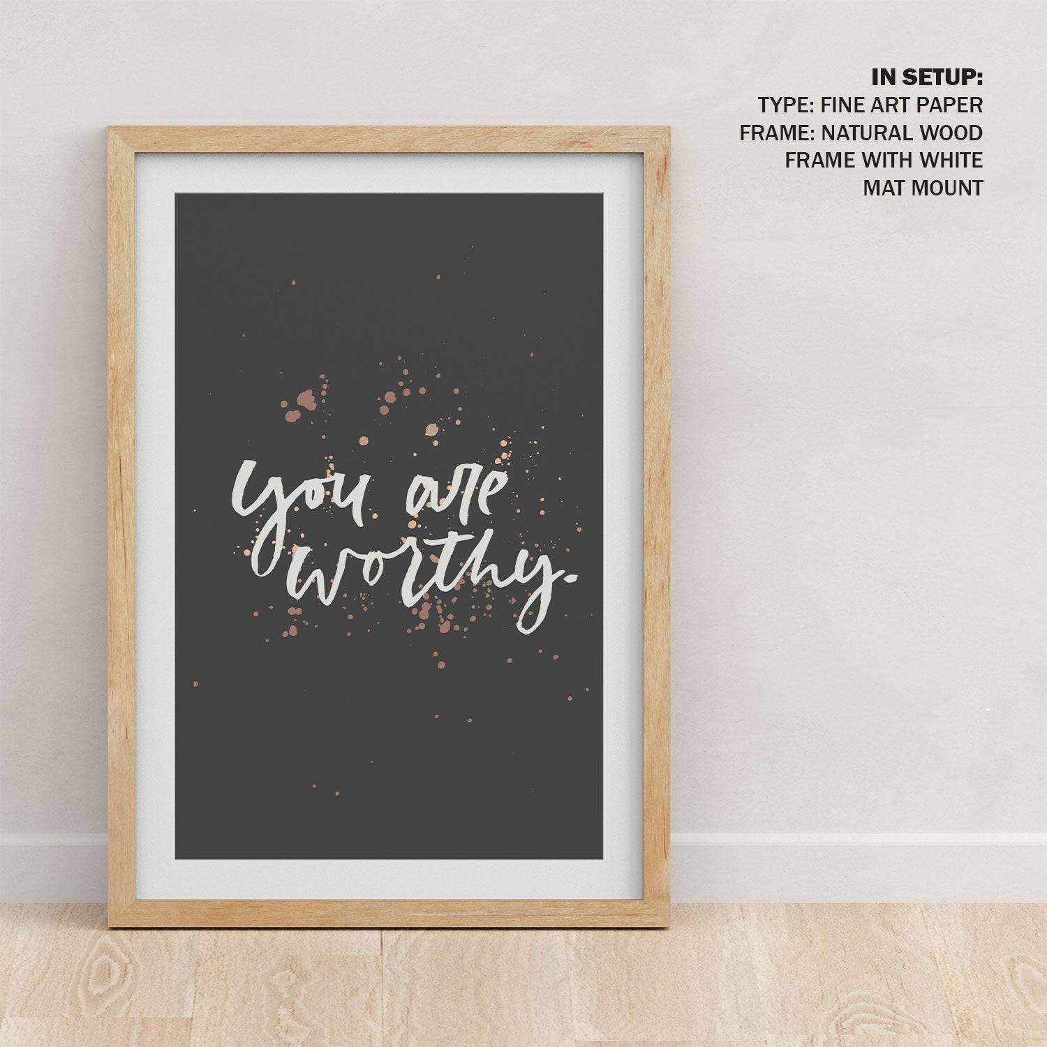 You are worthy, Motivational Posters
