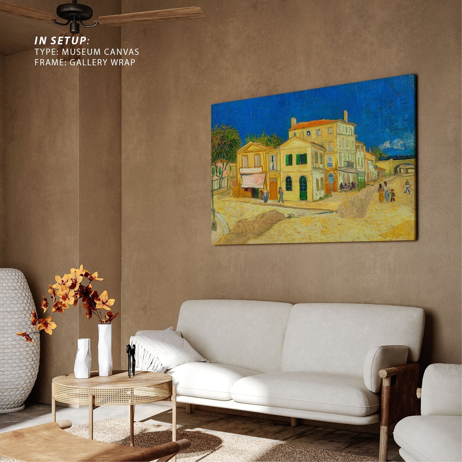 The yellow house by Vincent van Gogh, Big Canvas Paintings