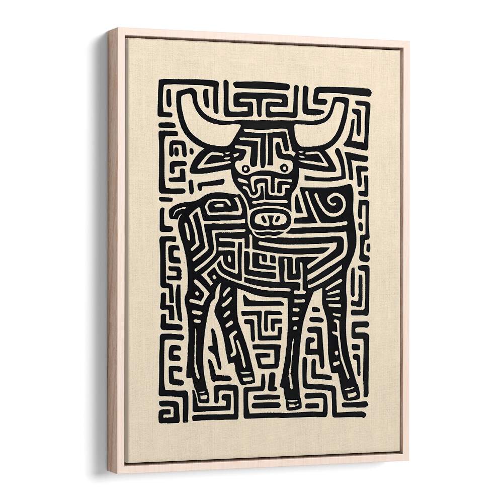 Stylish TAURUS NO II, ZODIAC poster featuring intricate bull design, perfect for home decor enthusiasts.