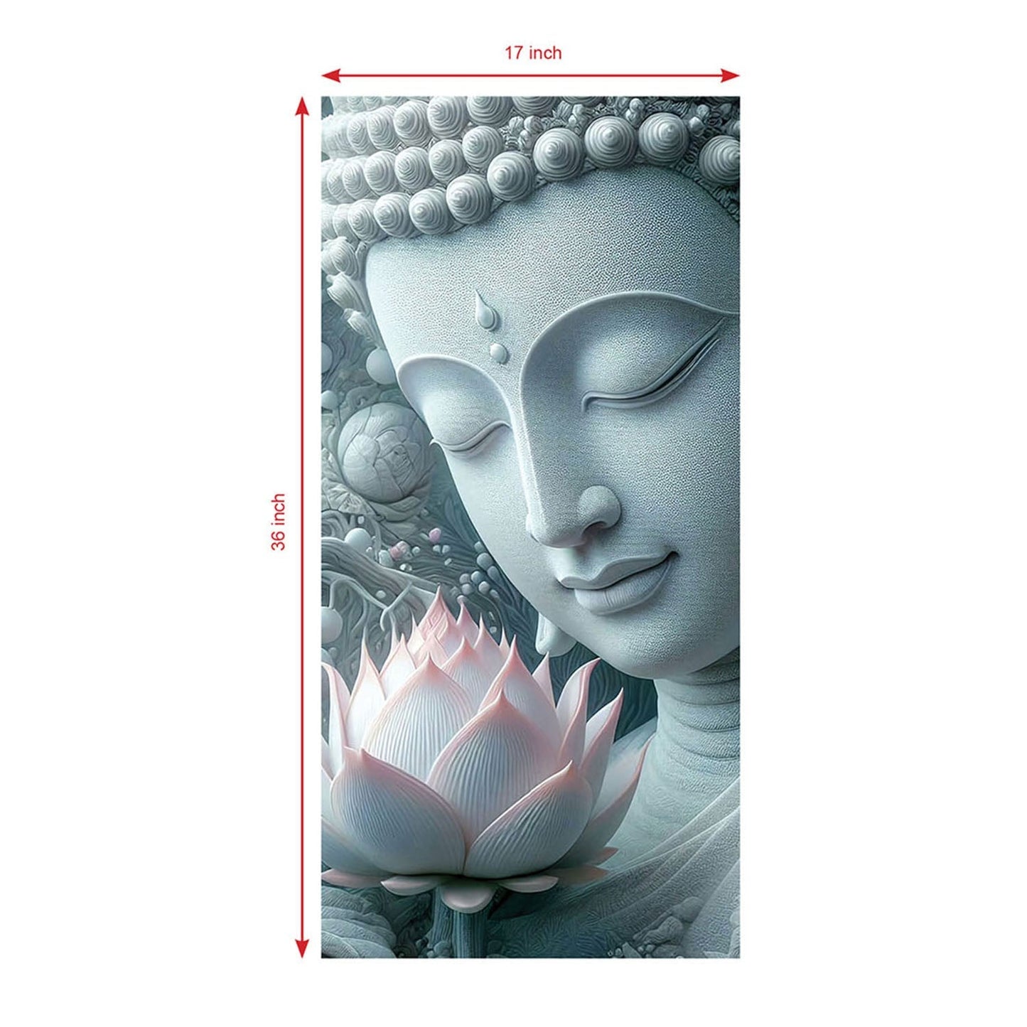 Tranquil Buddha with Lotus: A Symbol of Enlightenment and Purity