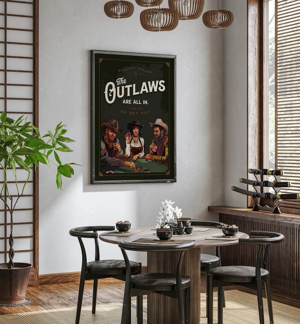 OUTLAWS POKER , BAR & CAFE ART