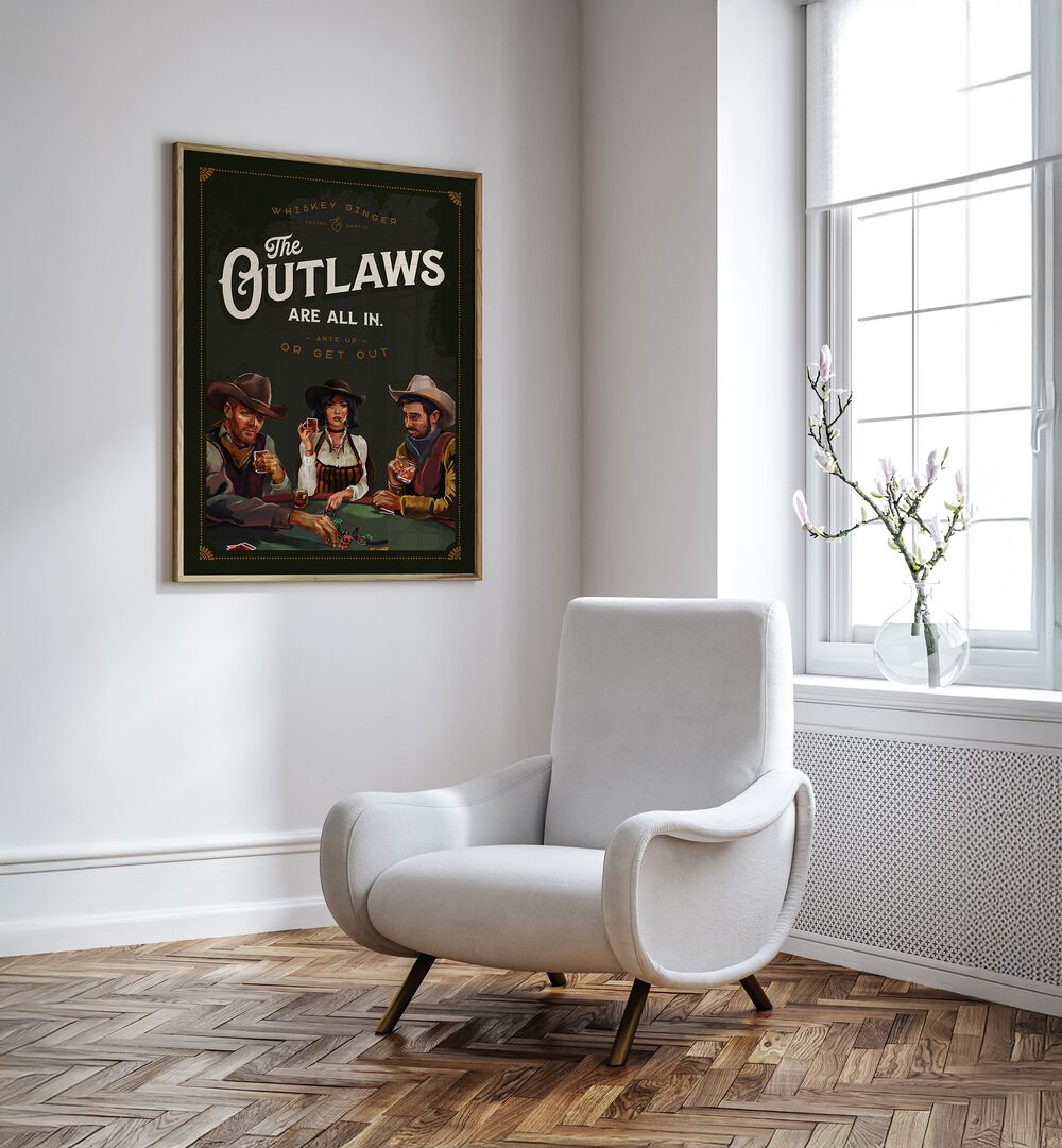 OUTLAWS POKER , BAR & CAFE ART