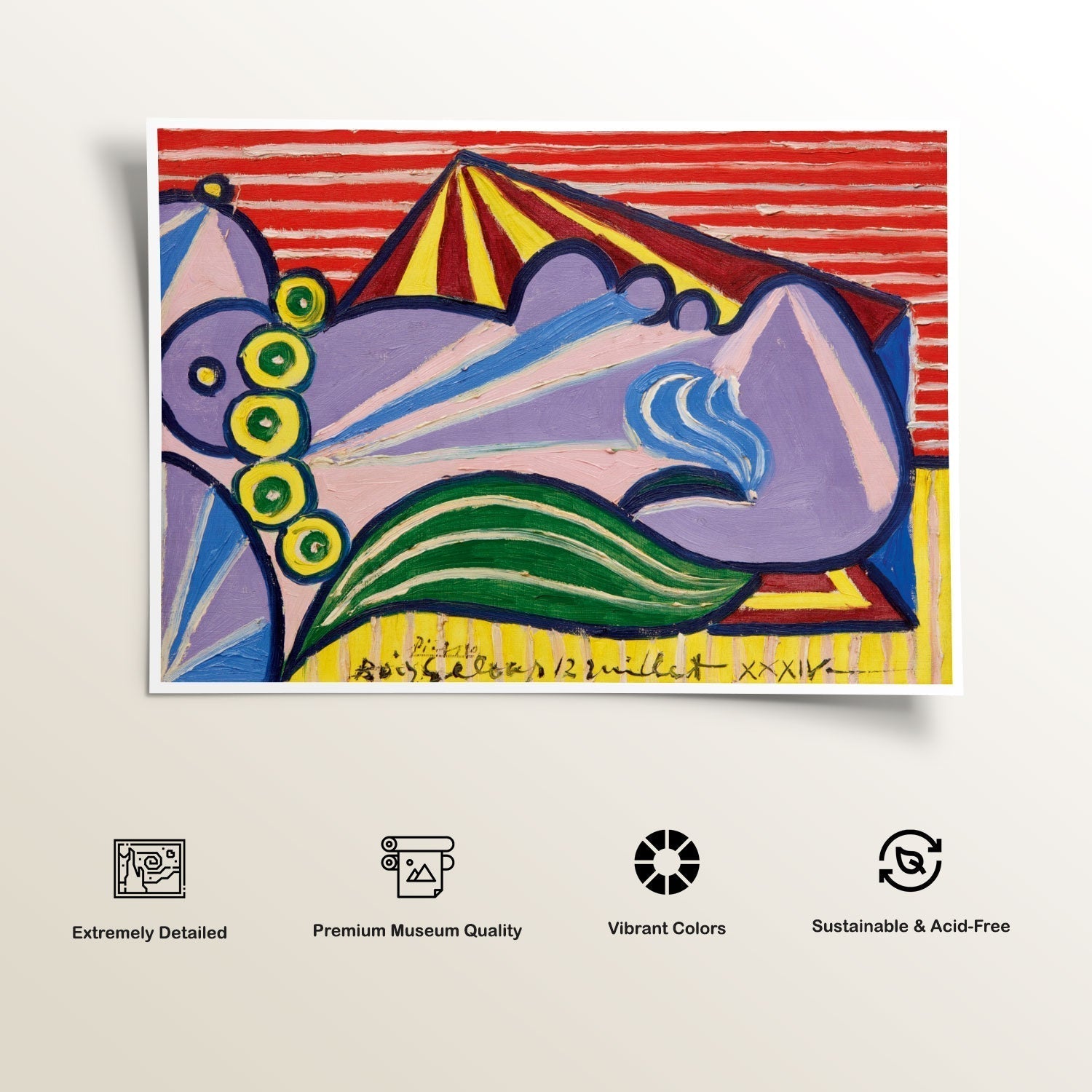 TETE DE FEMME ENDORMIE, Picasso Painting