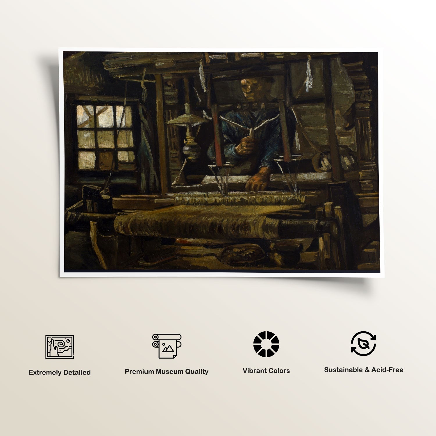 A Weavers Cottage, Van Gogh Painting