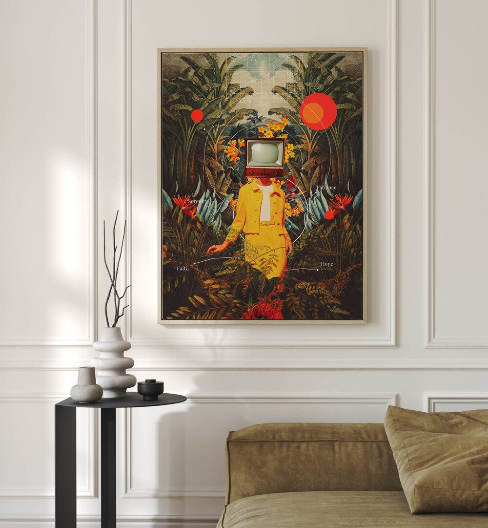 SHE CAME FROM THE WILDERNESS , SURREAL ART PRINTS