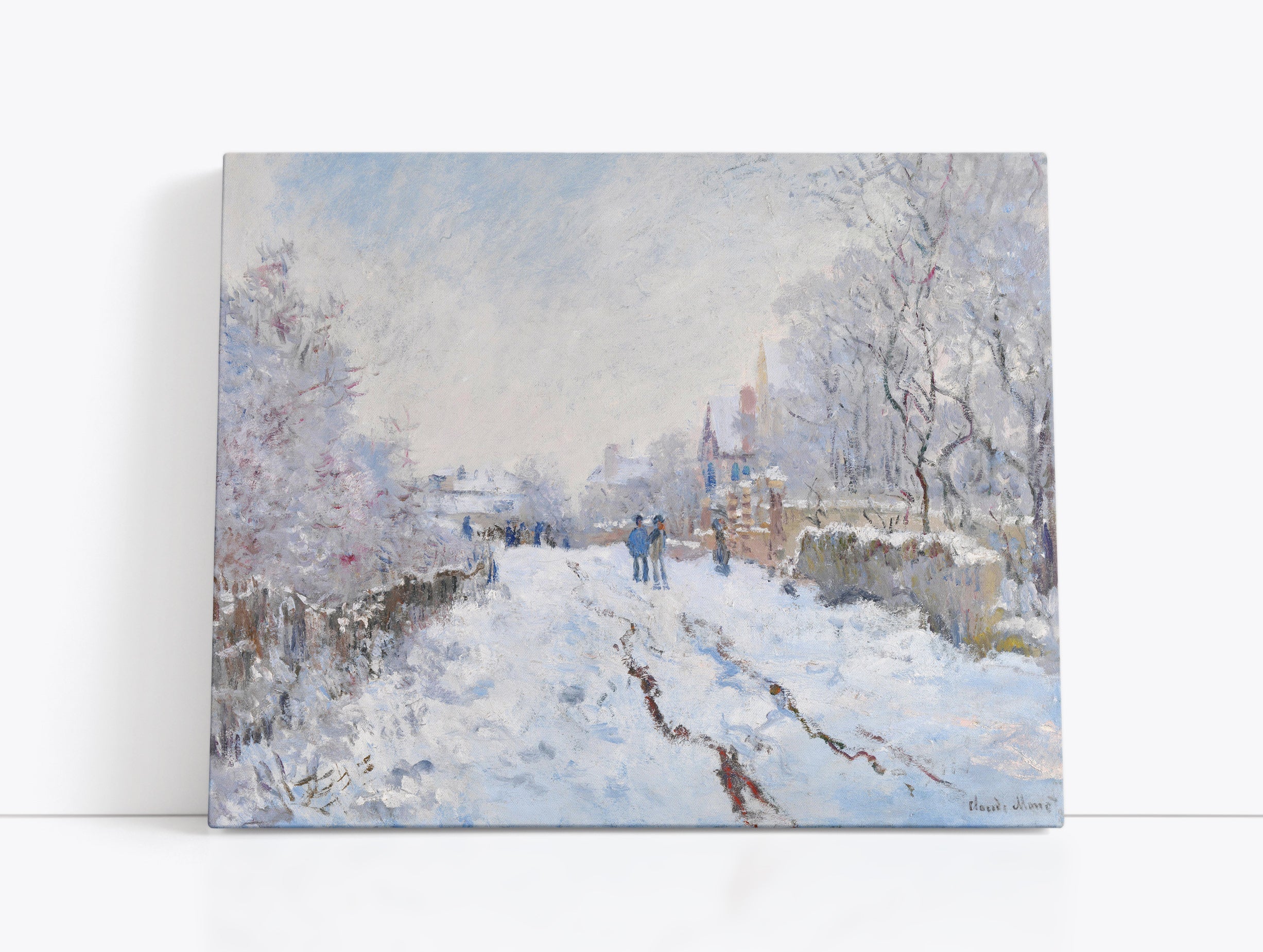 Claude Monet's Snow at Argenteuil // Wall Art Print