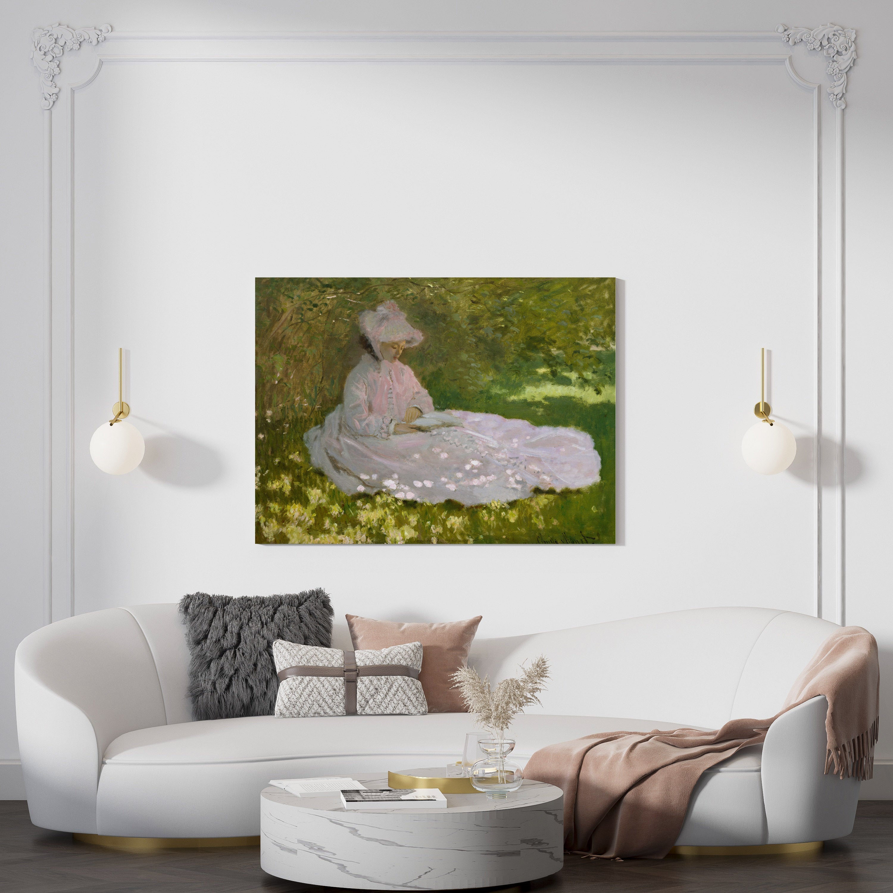 Claude Monet's Springtime // Wall Art Print