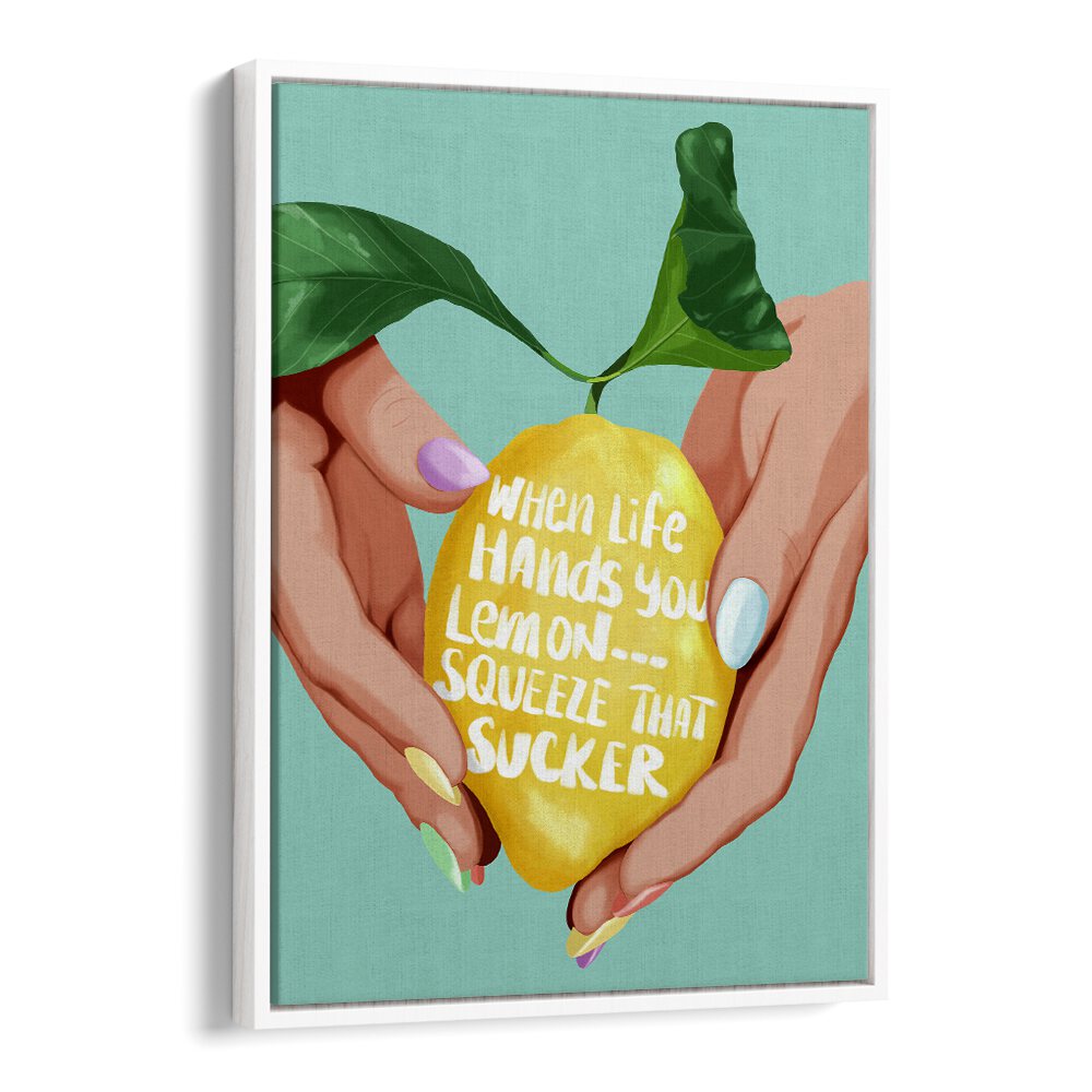 Brighten your kitchen with our SQUEEZE THAT LEMON, KITCHEN POSTERS, featuring playful designs for culinary inspiration.