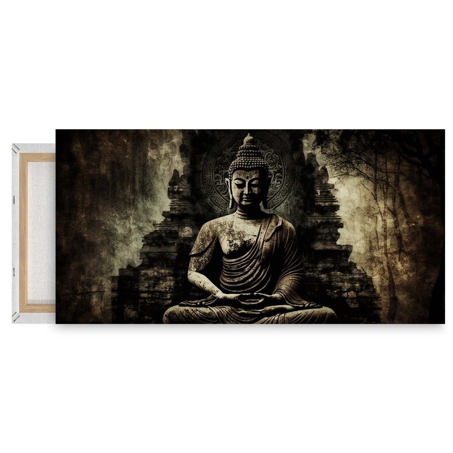 Buddha statue Canvas Wall Painting for Living Room, Bedroom, Office.