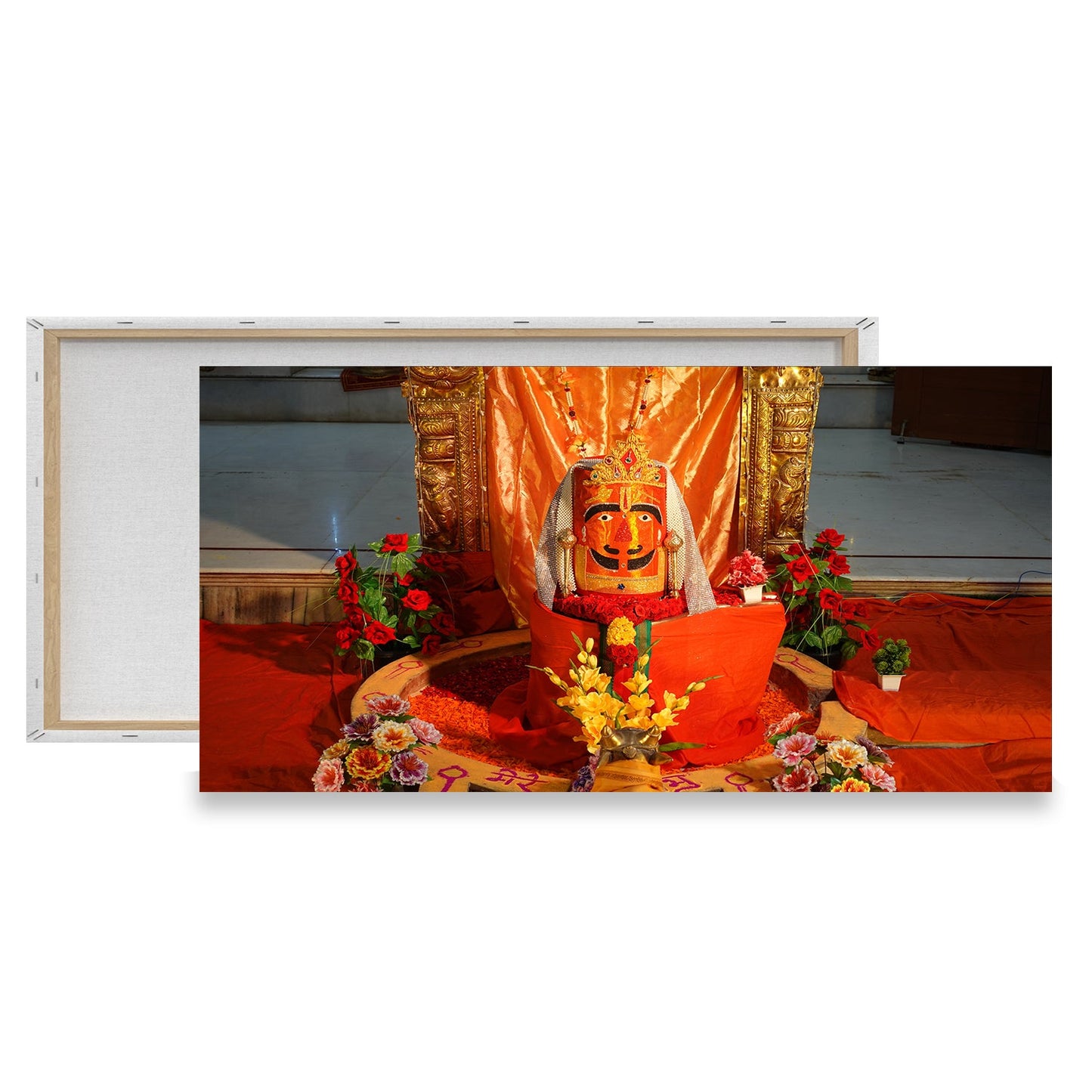 Divine Temple Artwork - Vibrant Hindu Deity Wall Art Decor