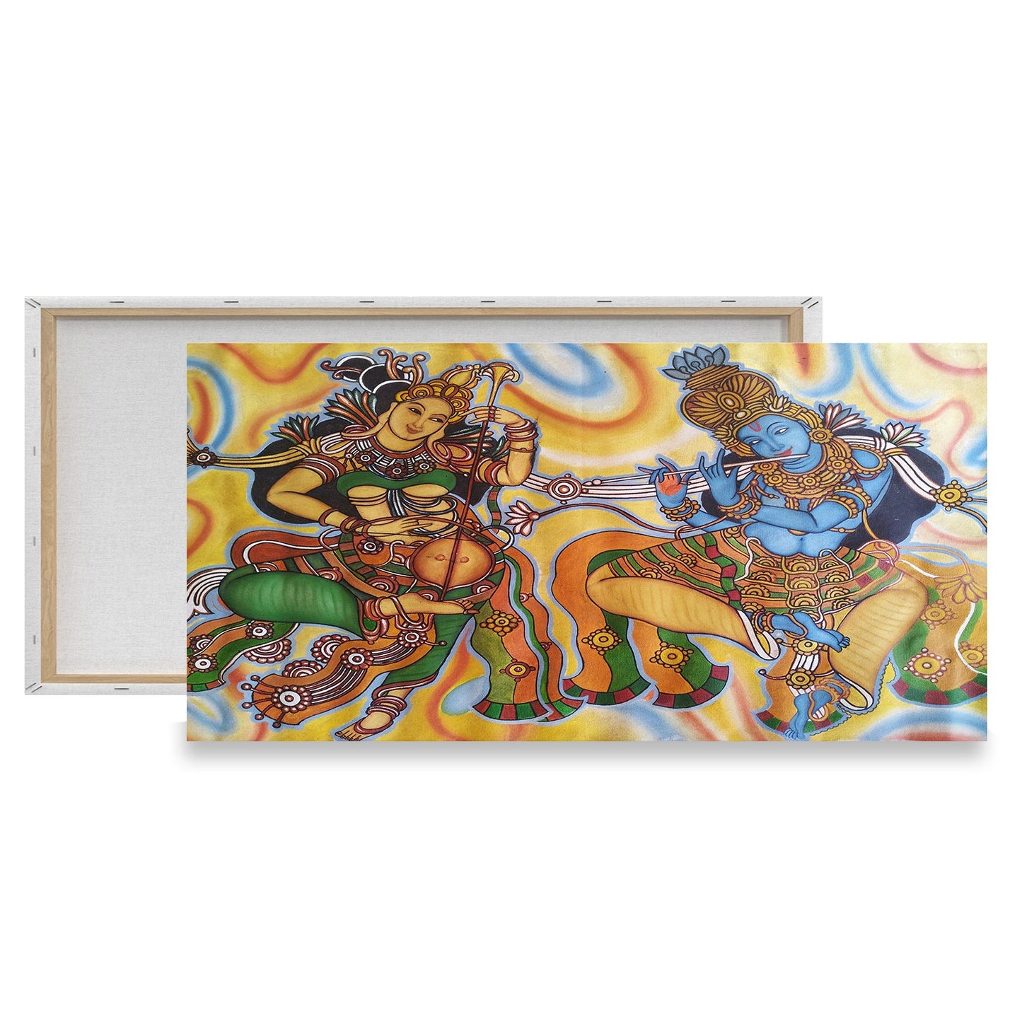 Krishna and Radha Musical Painting