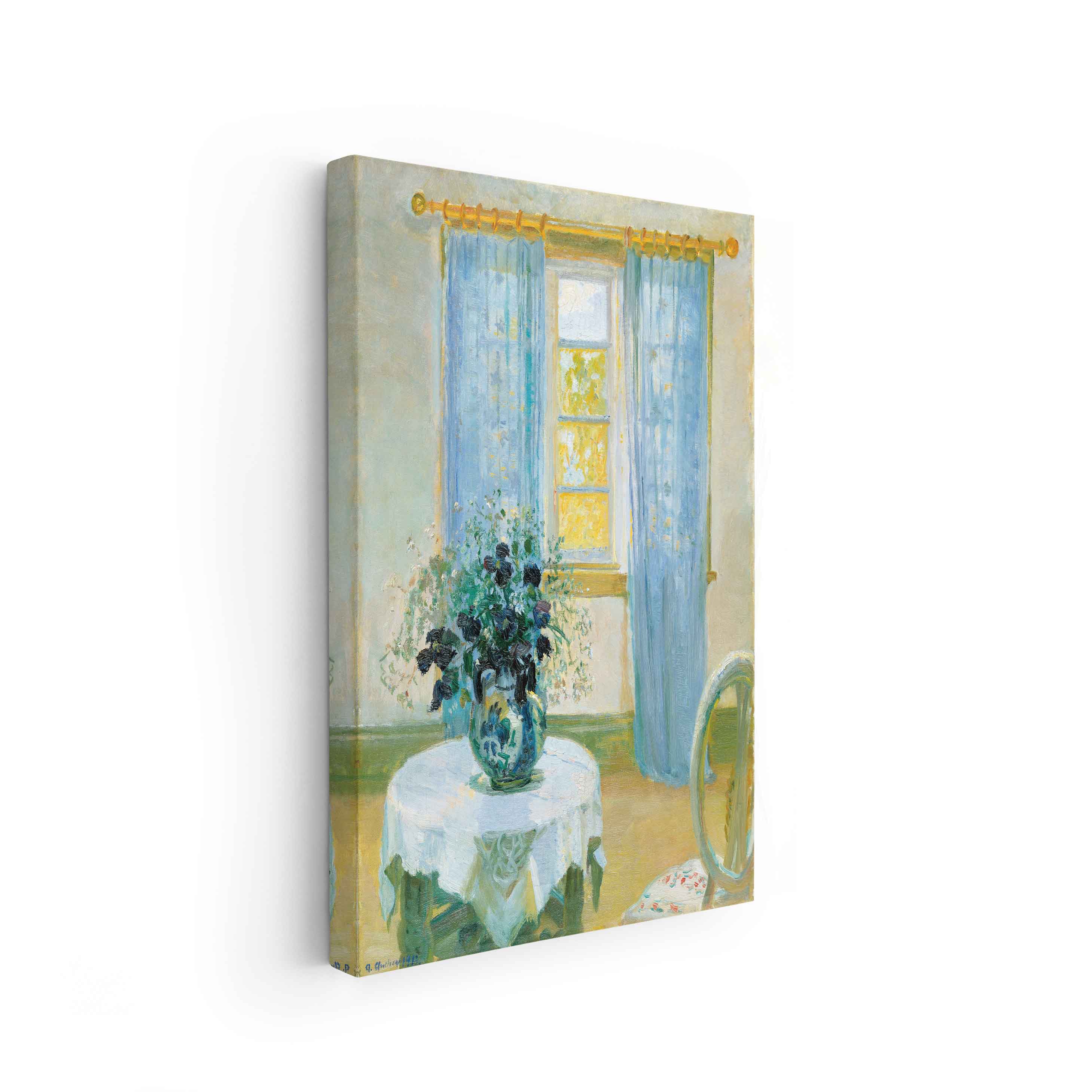 Anna Ancher – Interior with clematis, 1913