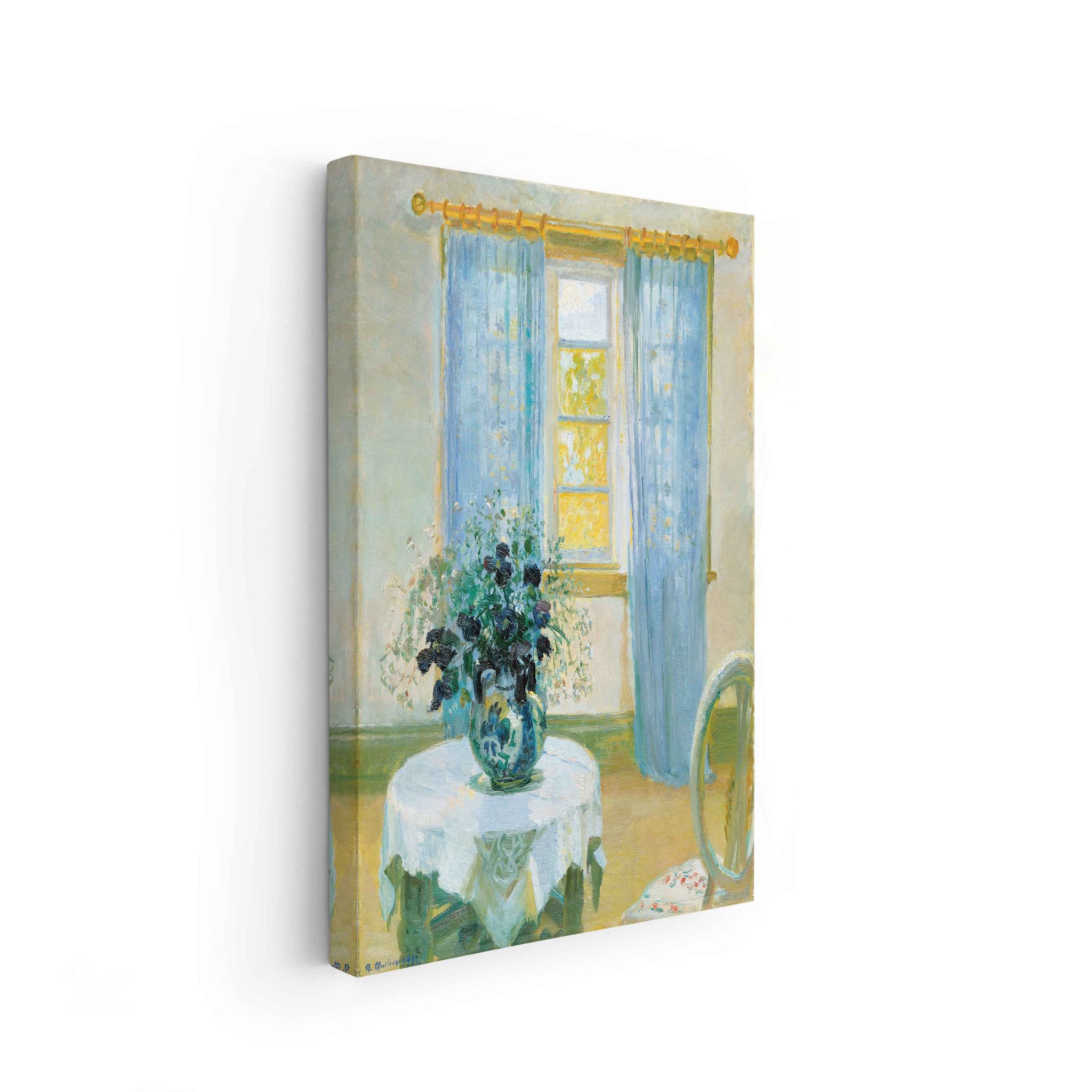 Anna Ancher – Interior with clematis, 1913