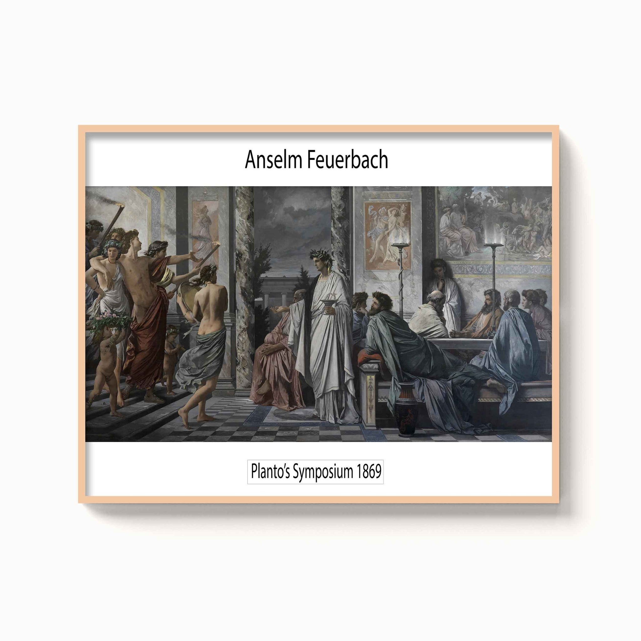 Anselm Feuerbach – Plato's symposium, 1869