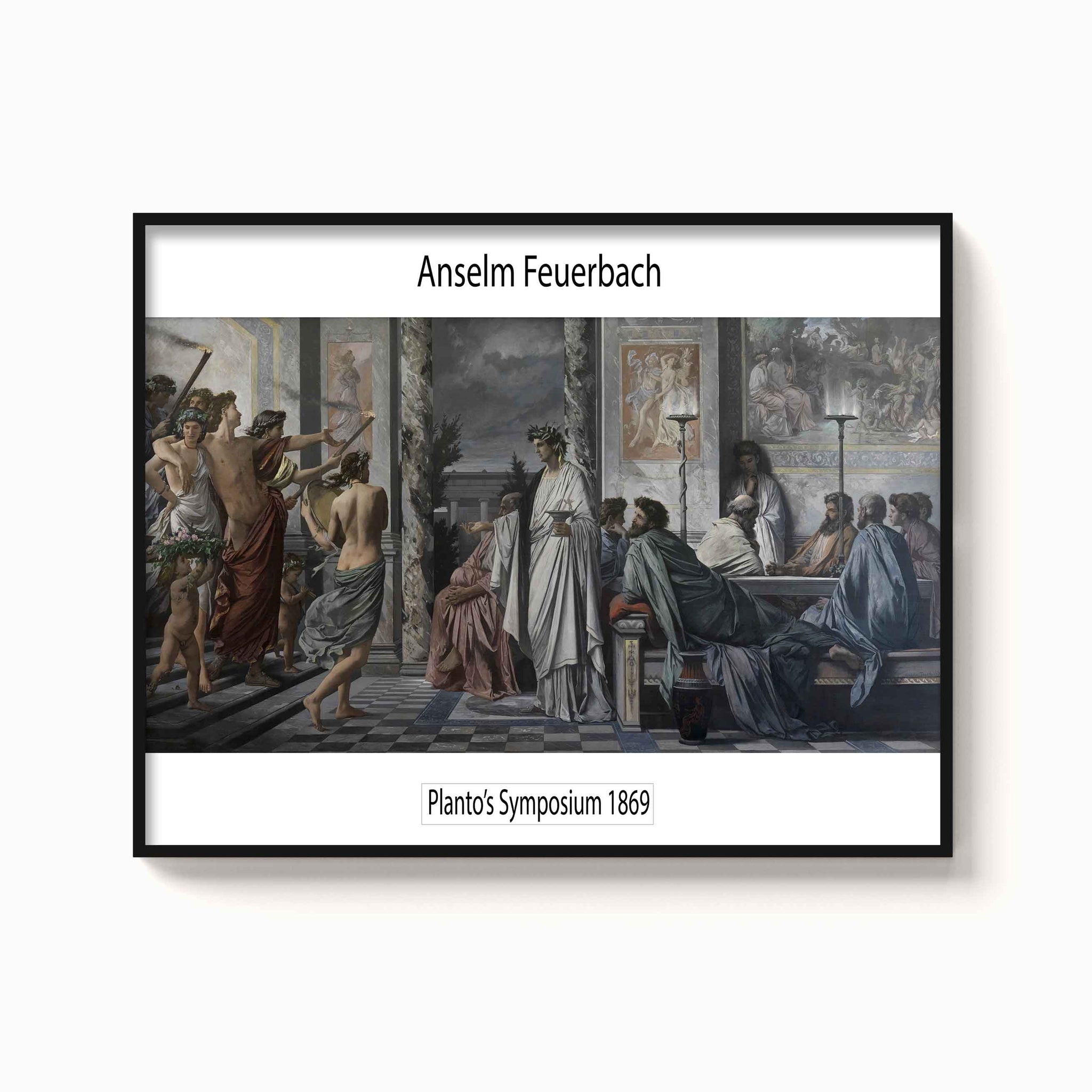 Anselm Feuerbach – Plato's symposium, 1869