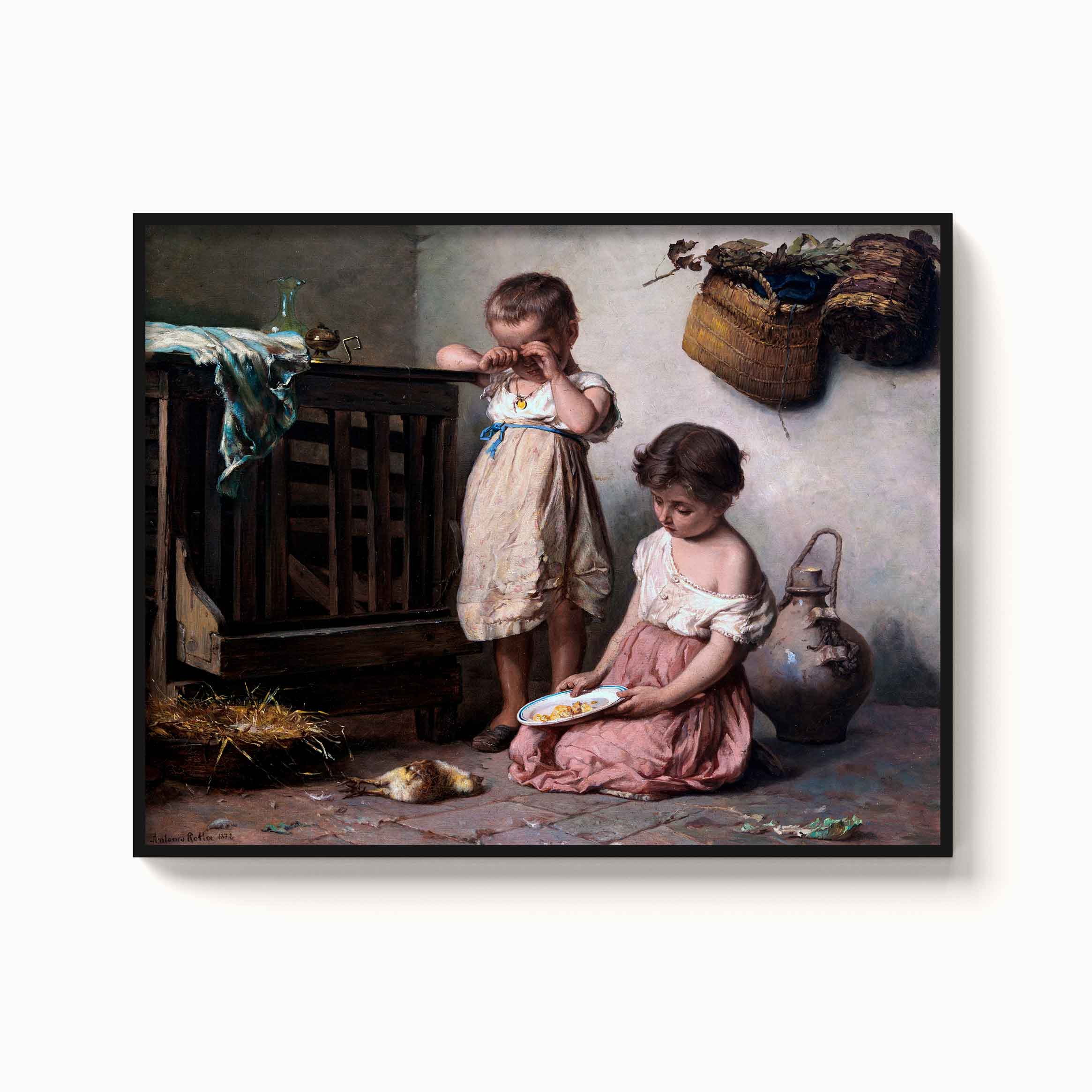 Antonio Rotta - La morte del pulcino, 1878