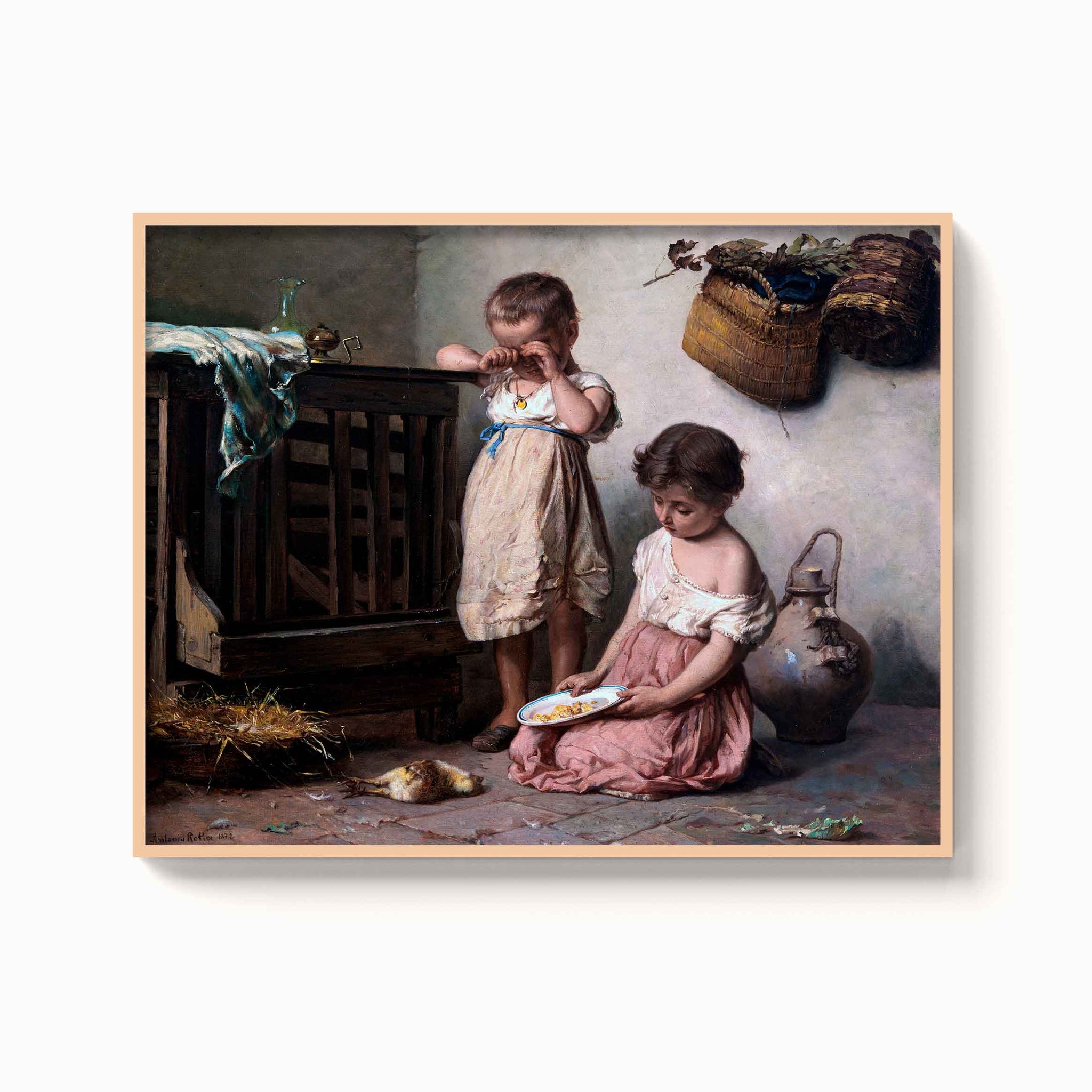 Antonio Rotta - La morte del pulcino, 1878