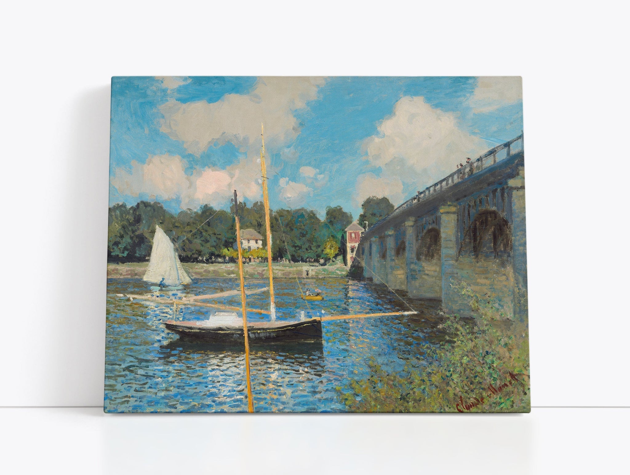 Claude Monet's The Bridge at Argenteuil // Wall Art Print