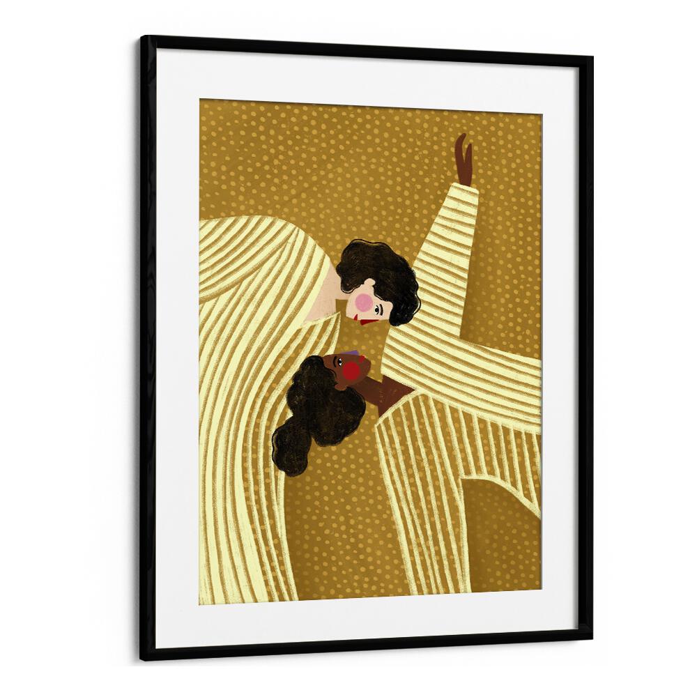 Two Line Women, portraits by Bea Muller, showcase elegance and femininity in a striking illustration.