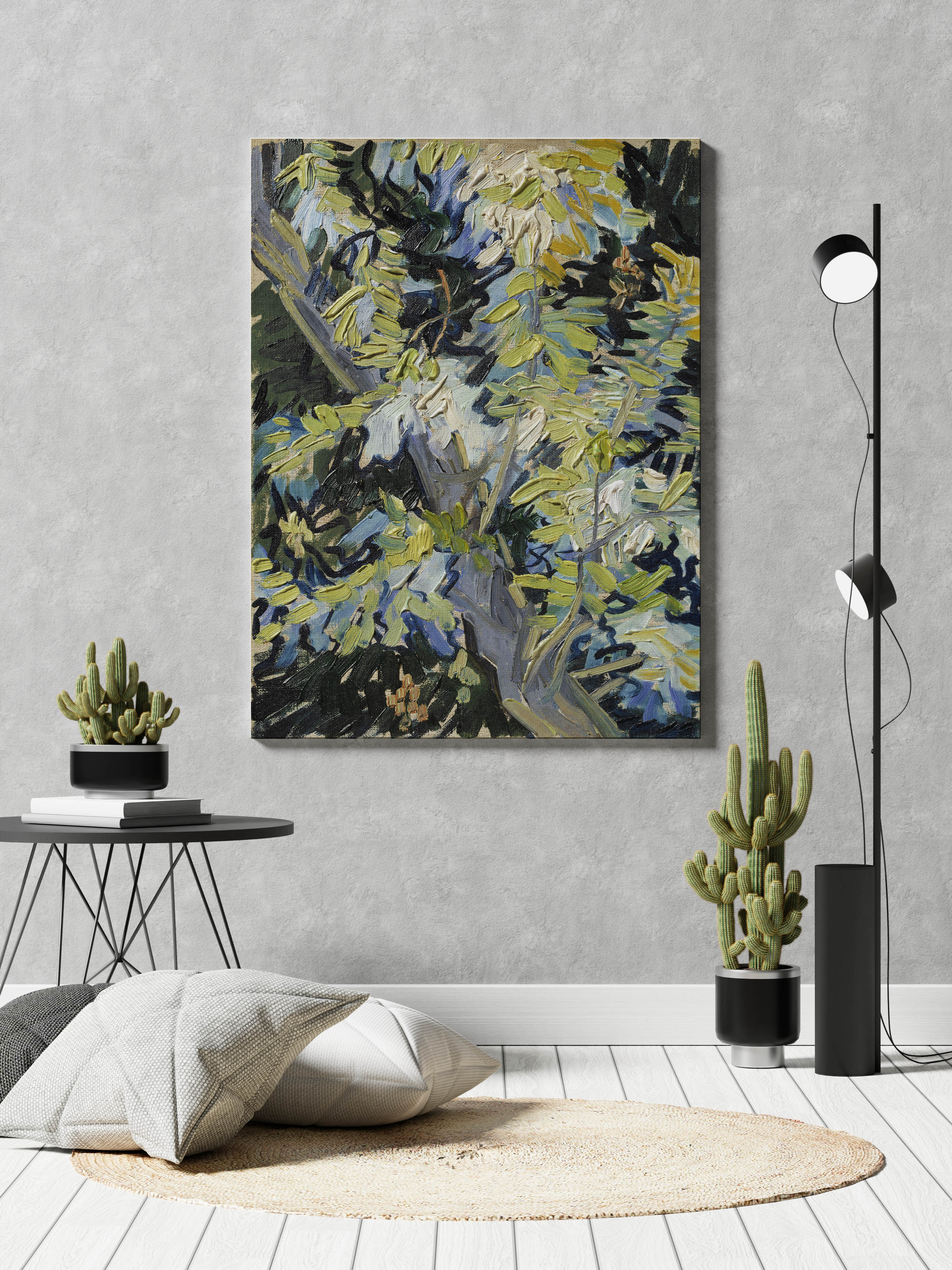 Blossoming Acacia Branches (1890) by Vincent Van Gogh // Wall Art Print