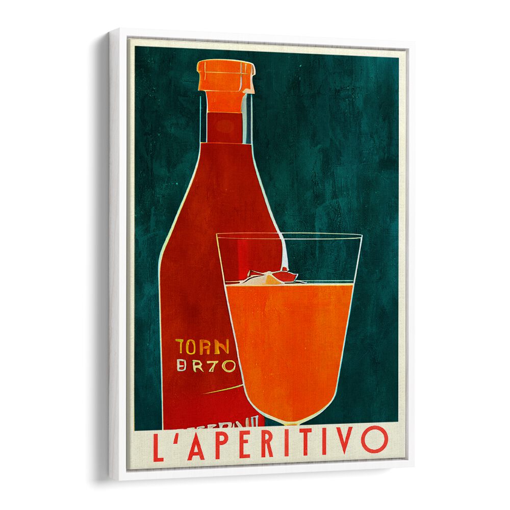 Stylish APERITIVO, BAR & CAFE ART featuring a vibrant drink and bottle, perfect for enhancing any social space.