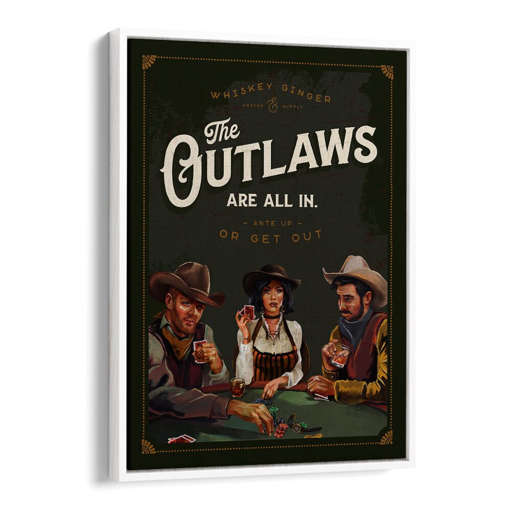Cool cowboy poker art featuring