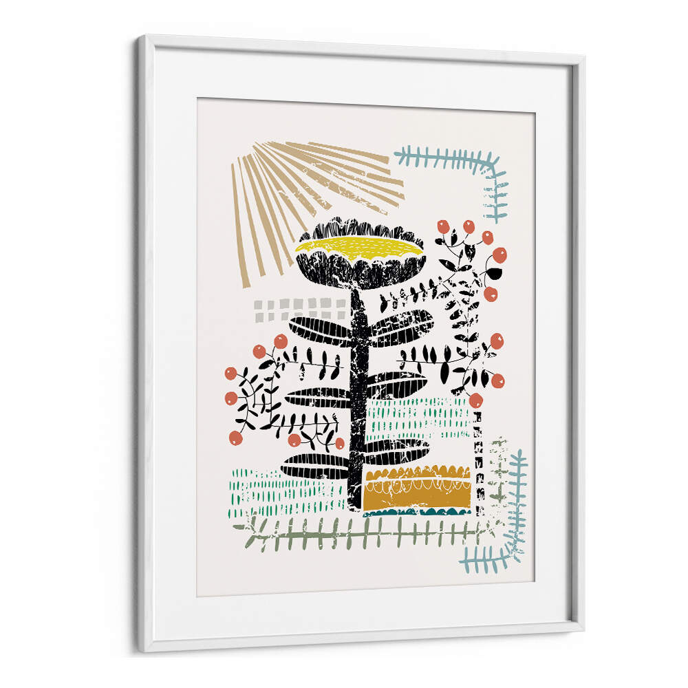 Vibrant BLOCK PRINT BOLD FLOWER, FLORAL FLOWER PAINTINGS bring life and color to your living space with abstract designs.