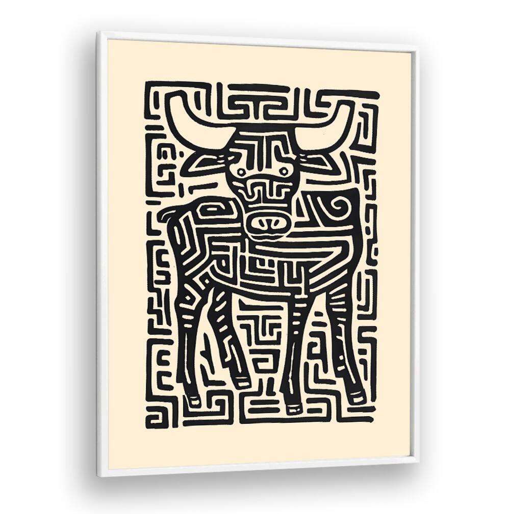 Stylish TAURUS NO II, ZODIAC poster showcasing intricate bull design, perfect for astrology enthusiasts.