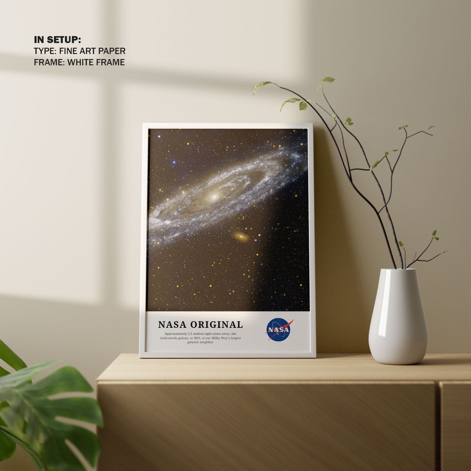 Andromeda-Largest Neighbor Galaxy, NASA Art Posters