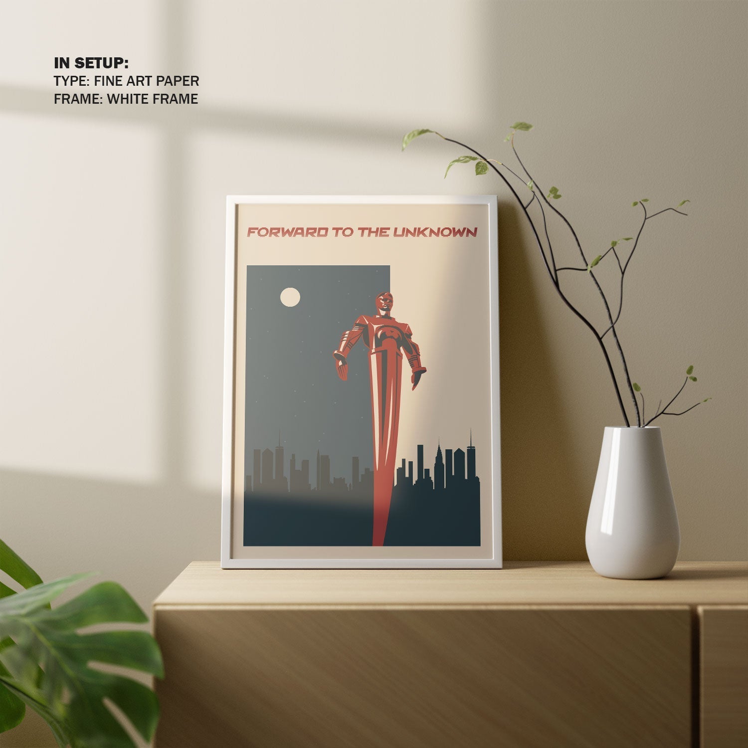 Forward to the Unknown, Space Art Poster