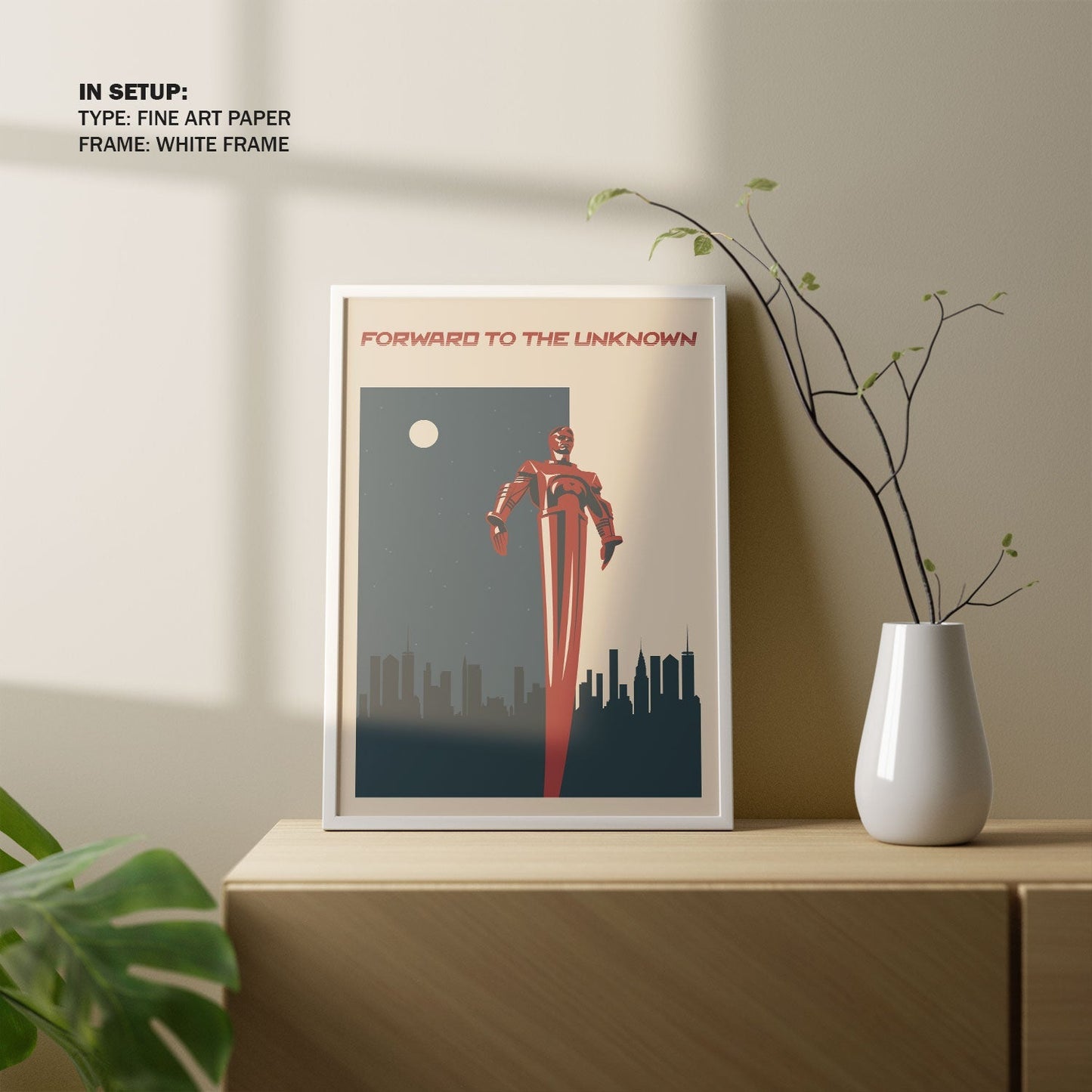 Forward to the Unknown, Space Art Poster