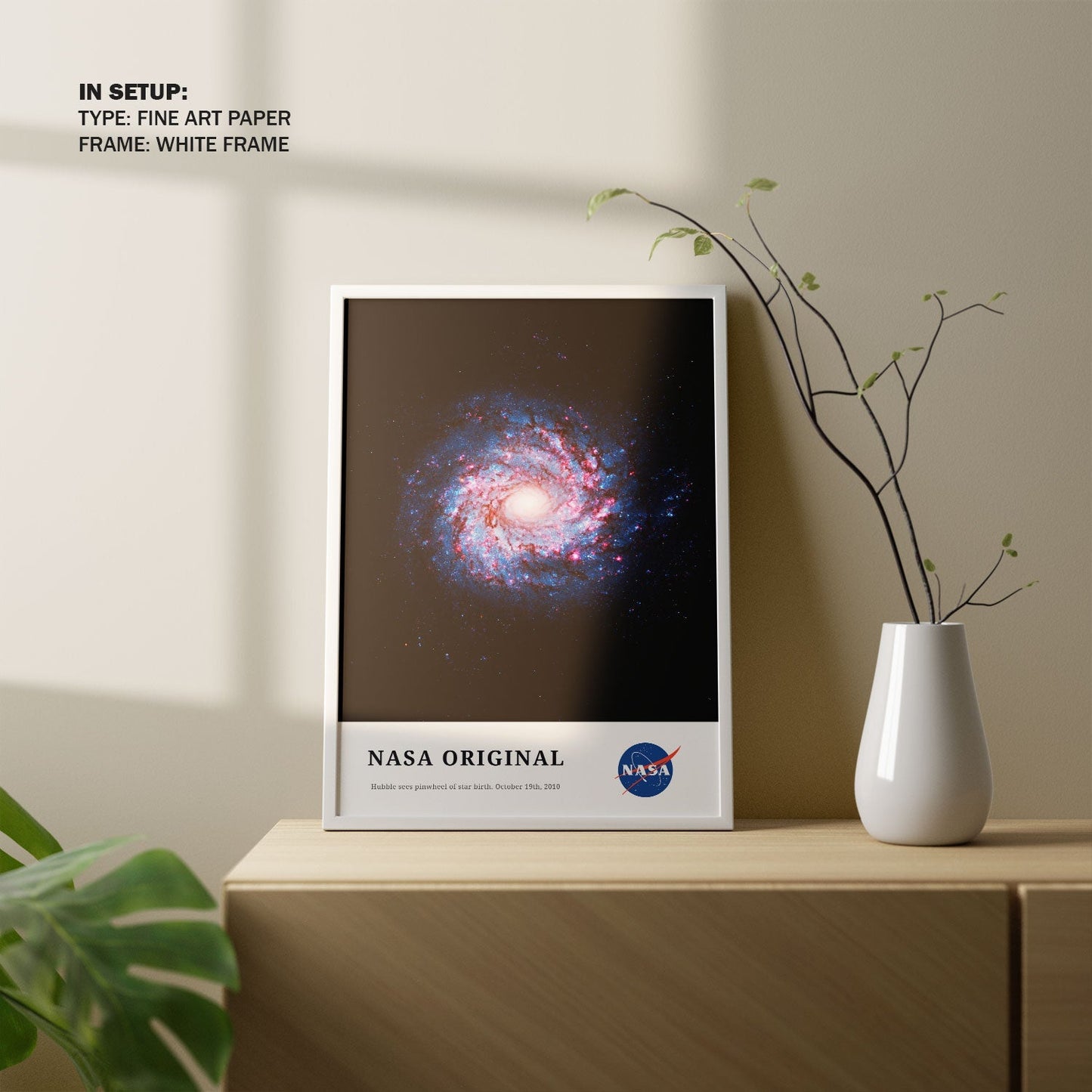 Hubble Sees Pinwheel, NASA Art Posters