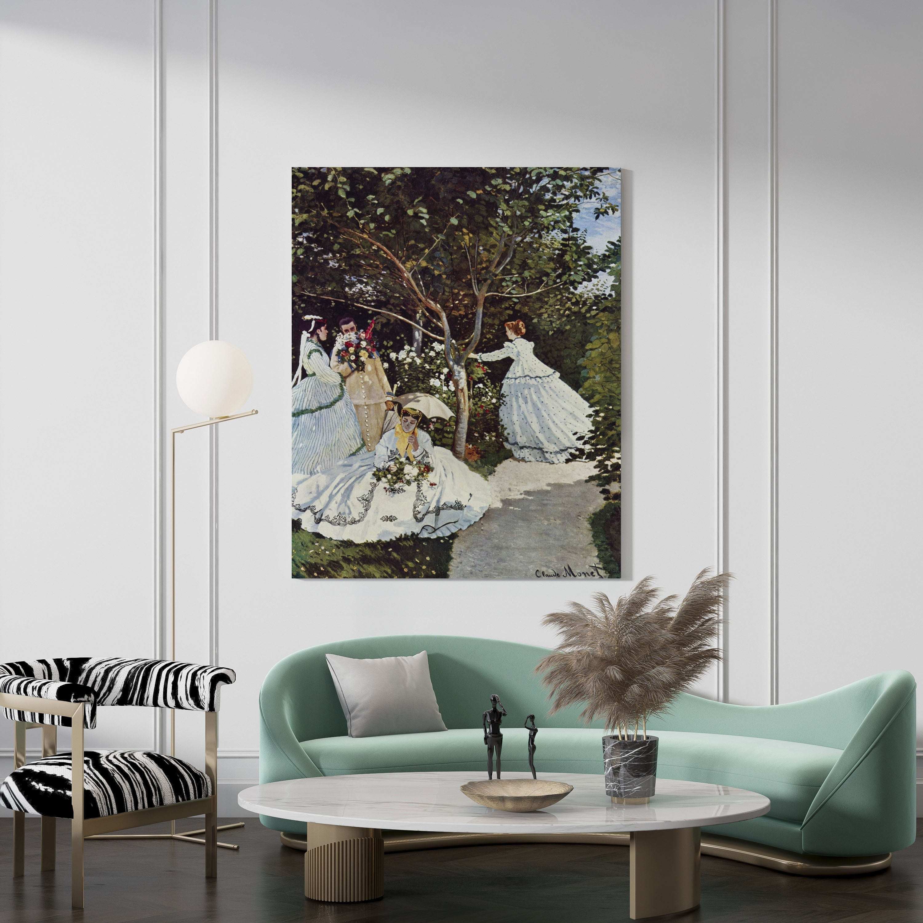 Claude Monet's Women In The Garden // Wall Art Print