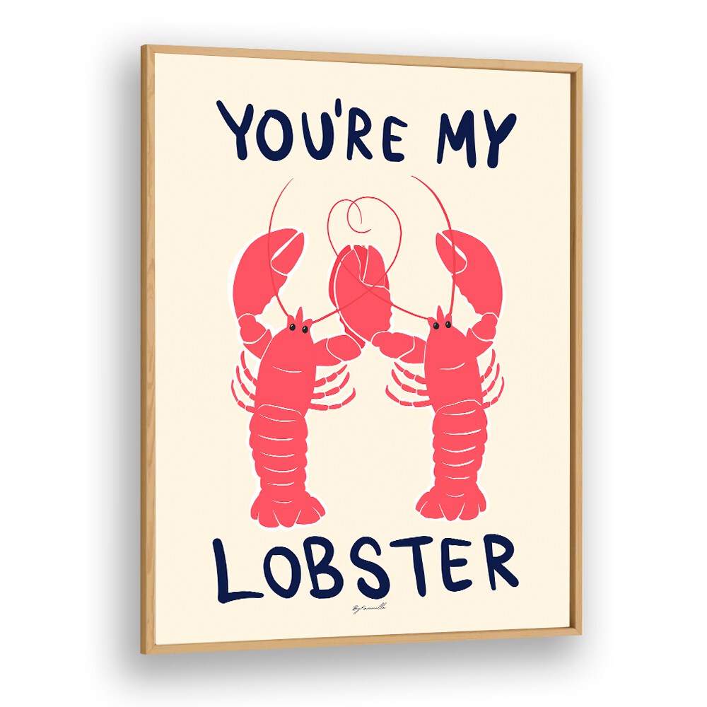 Delightful YOU'RE MY LOBSTER, KITCHEN POSTERS add whimsy and love to your kitchen decor. Perfect for any space!