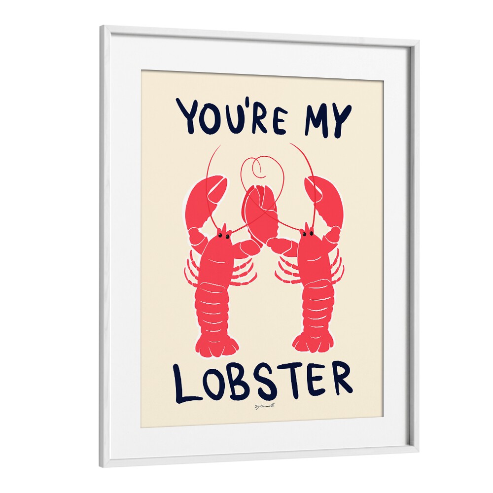 Whimsical YOU'RE MY LOBSTER, KITCHEN POSTERS add charm to your kitchen decor and celebrate love and companionship.