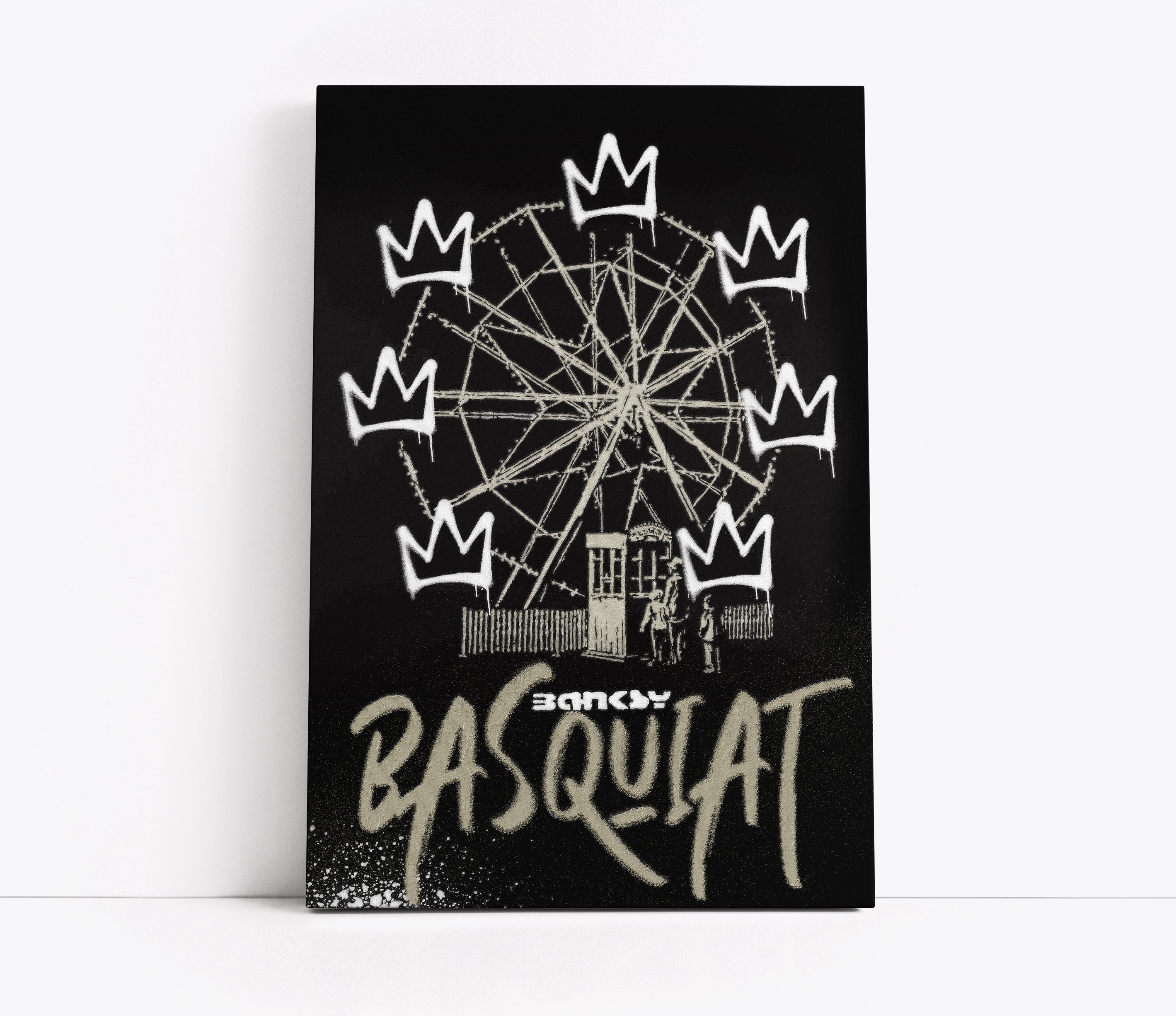 Basquiat x Banksy Inspired Art // Wall Art Print
