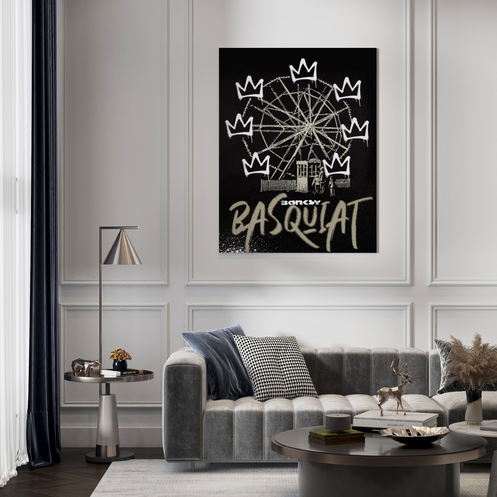 Basquiat x Banksy Inspired Art // Wall Art Print