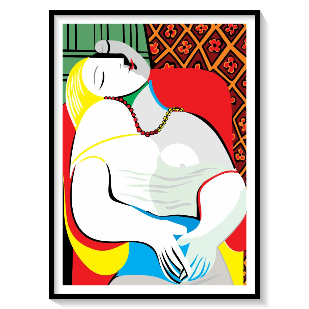 The Dream Remix, Pablo Picasso Style Painting