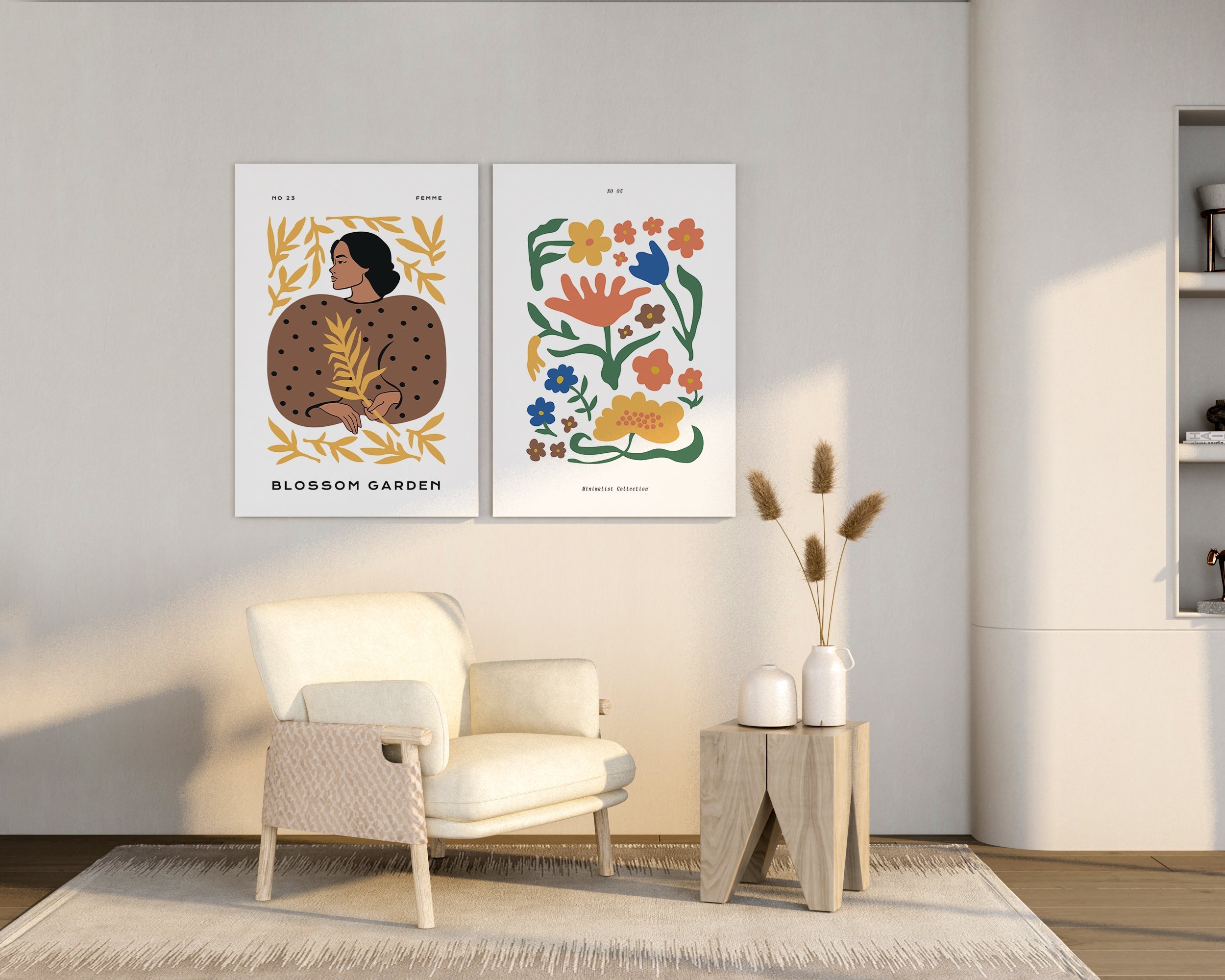Botanical Pattern Wall Art Print