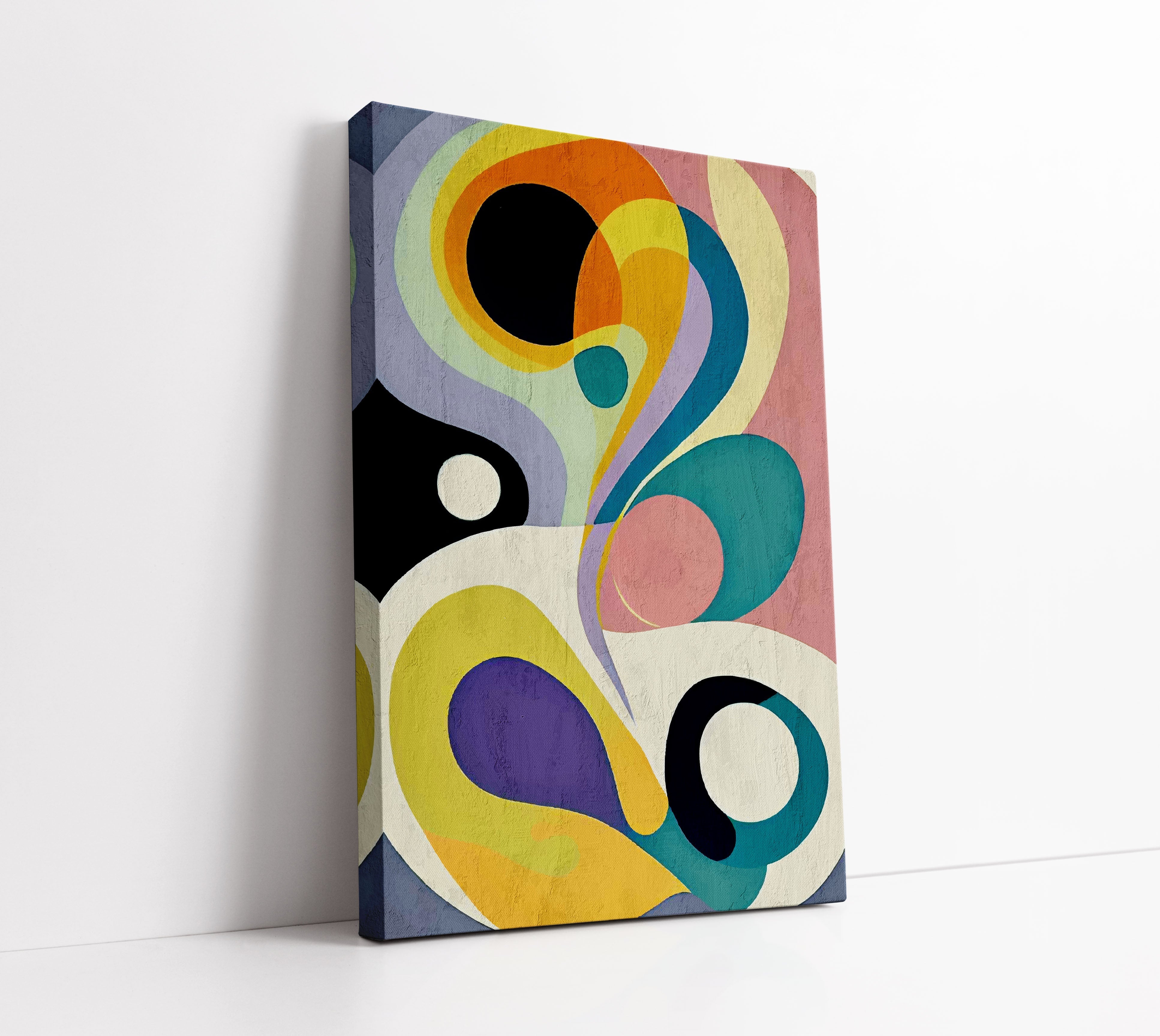 Colour Splash Abstract Wall Art Print