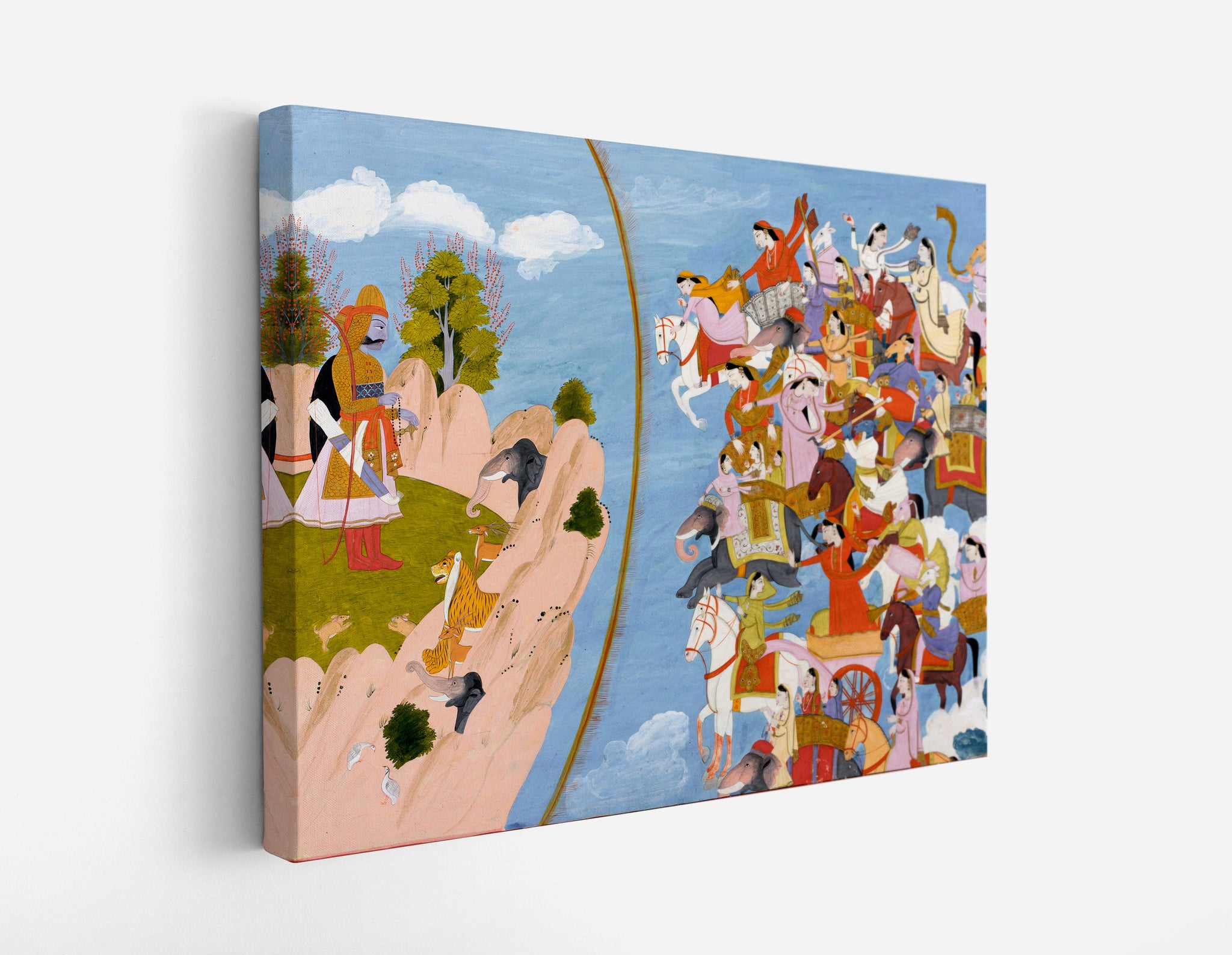 Arjuna and the Celestials ca. 1820 // Wall Art Print