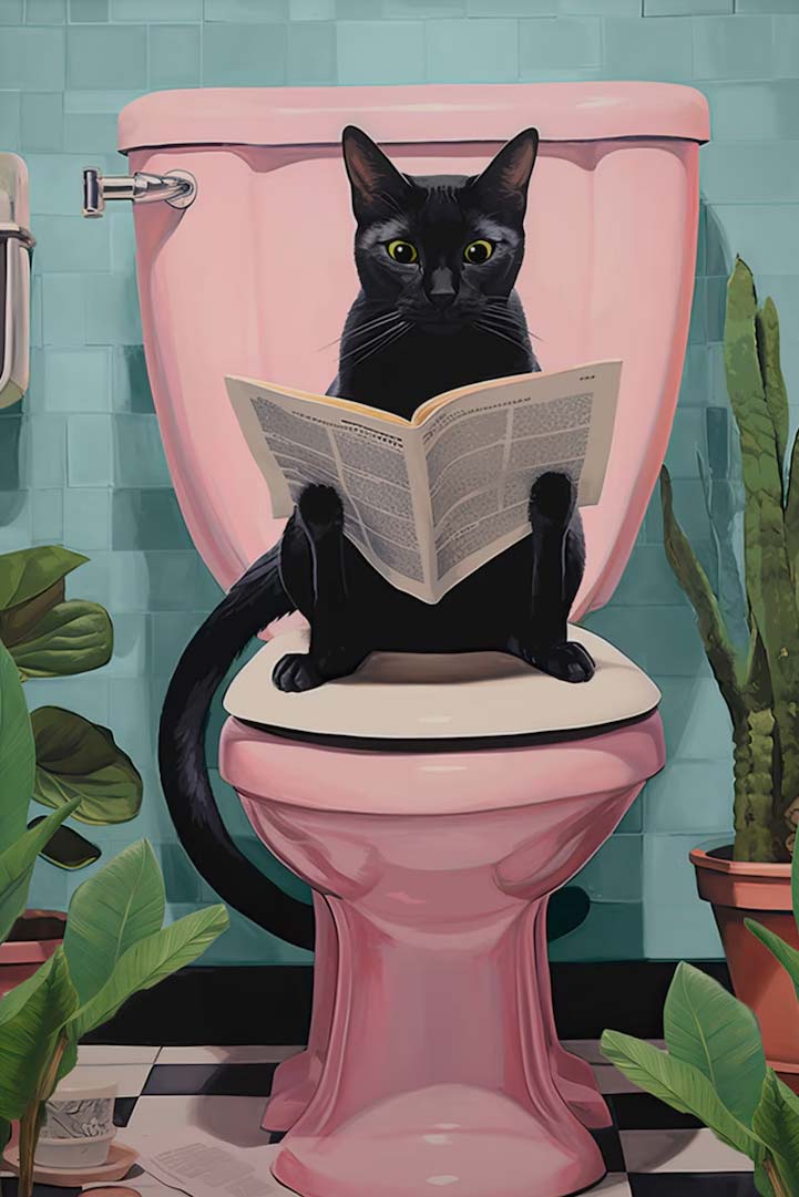Morning Mews Maximalist Animals Wall Art